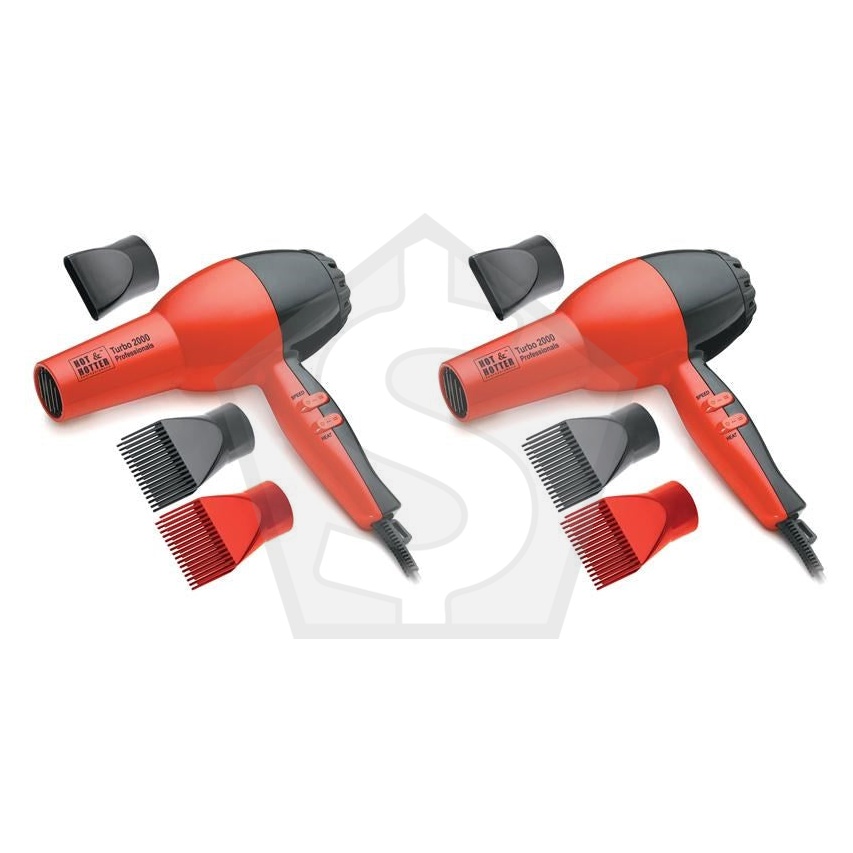 ANNIE Hot & Hotter Turbo 1875 AC Hair Dryer - Pack of 2