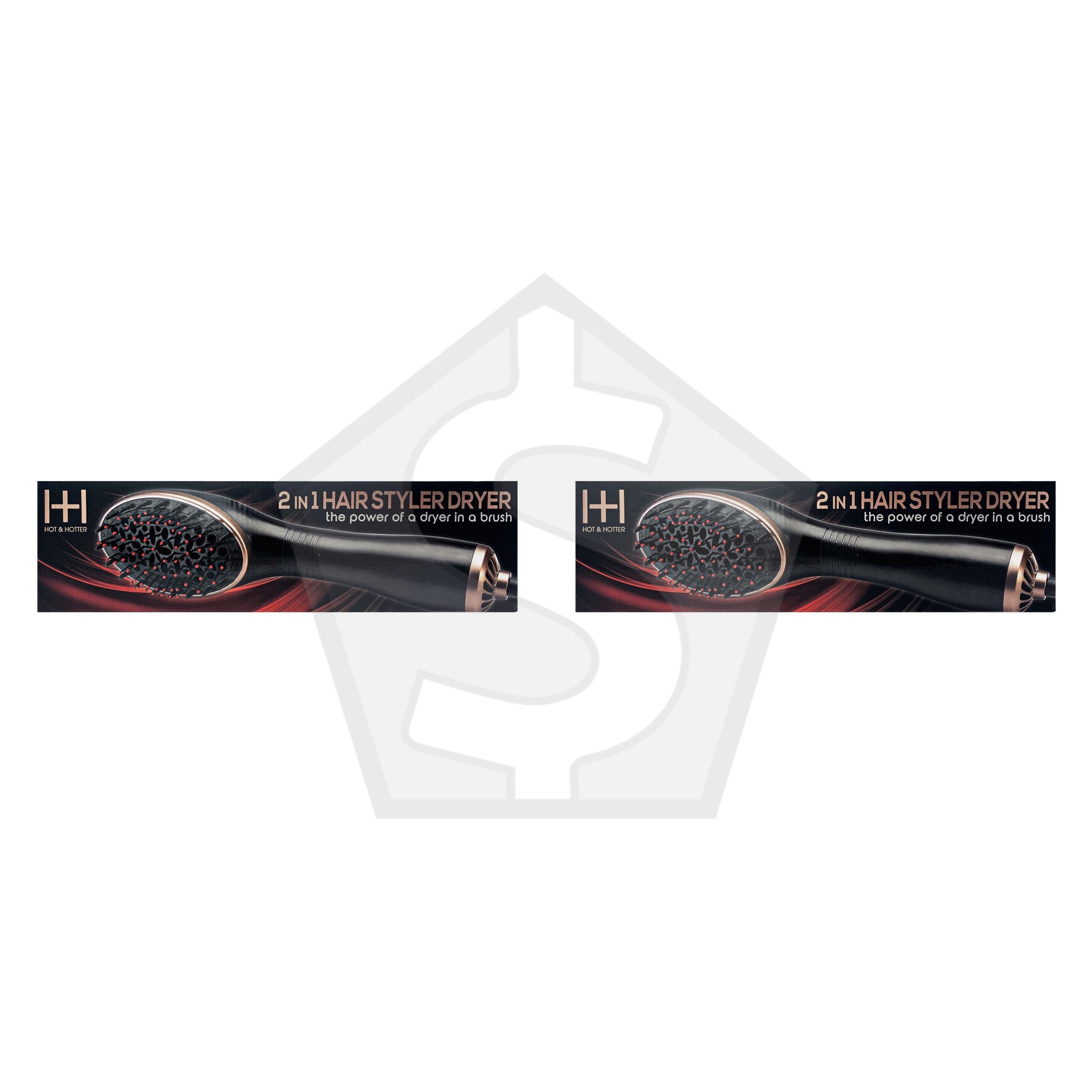 ANNIE Hot & Hotter 2 in 1 Hair Styler Dryer - Pack of 2
