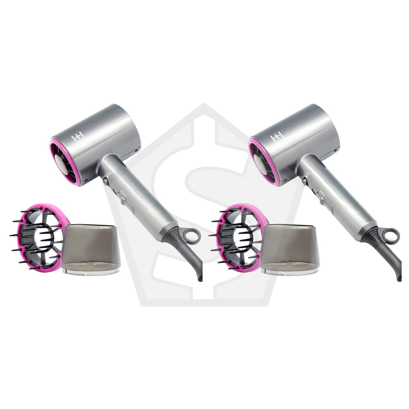 Bundle of 2 - ANNIE Hot & Hotter Mini Pro Turbo 2000 Hair Dryer