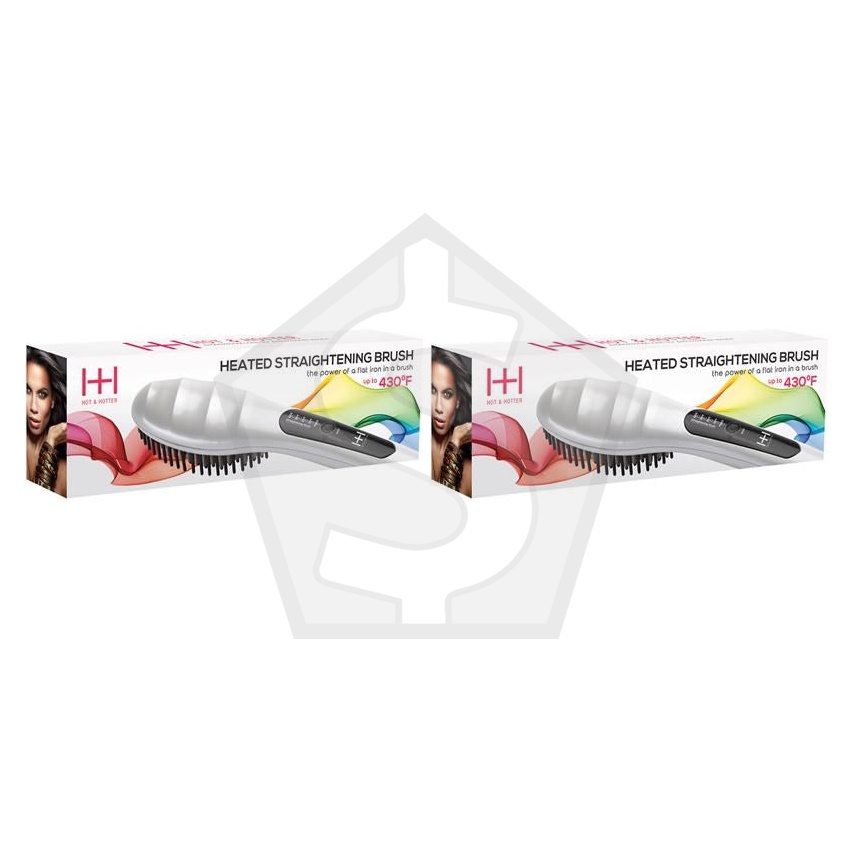 ANNIE Hot & Hotter Straightening Brush #5948 - Pack of 2