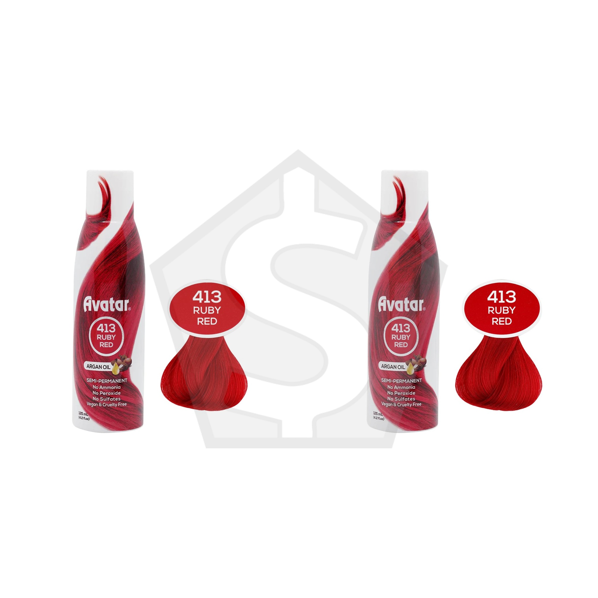 ANNIE Avatar Luminous Semi-Permanent Hair Color (4.2oz) - Ruby Red - Pack of 2