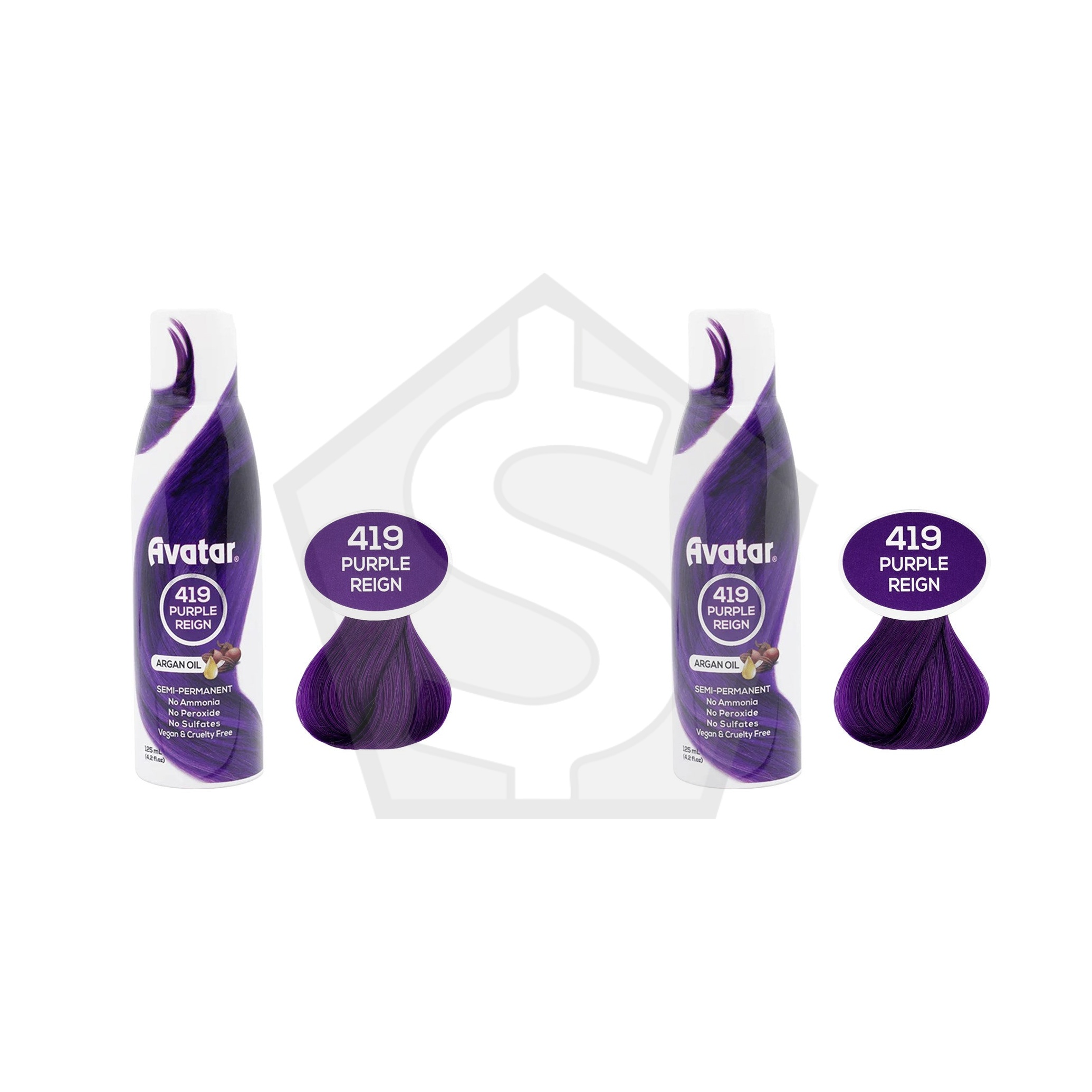 Bundle of 2 - ANNIE Avatar Luminous Semi-Permanent Hair Color (4.2oz) - Purple Reign