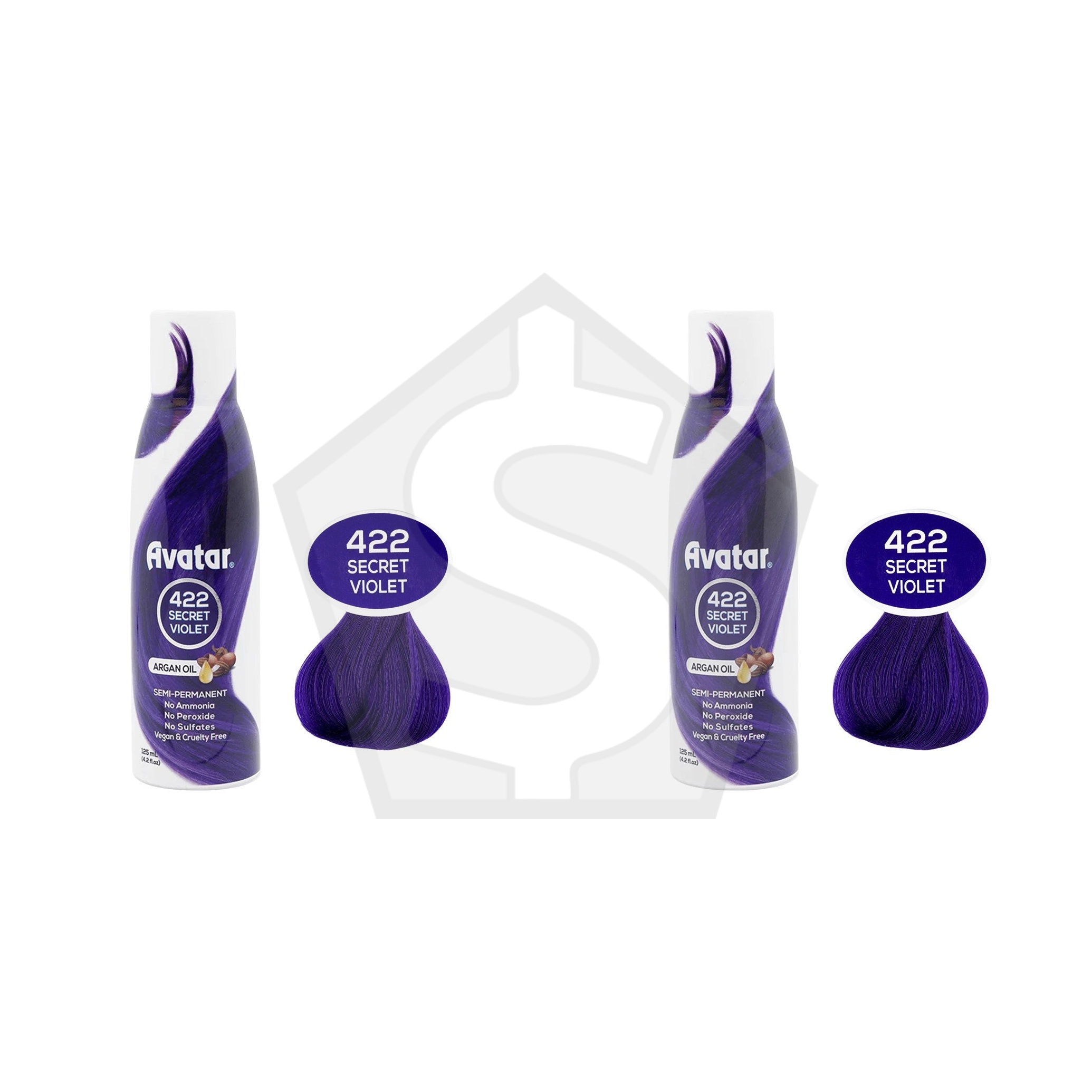 ANNIE Avatar Luminous Semi-Permanent Hair Color (4.2oz) - Secret Violet - Pack of 2