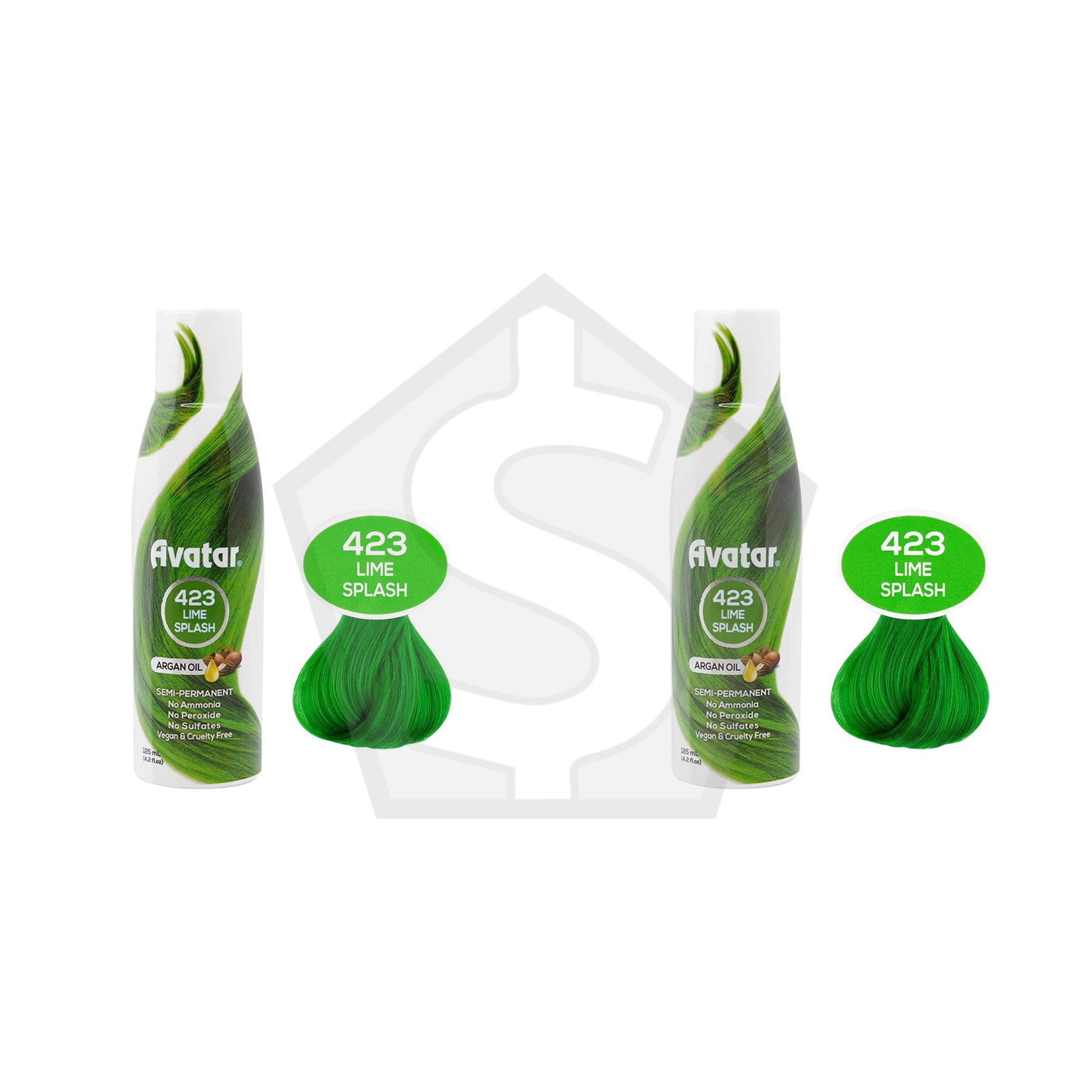 ANNIE Avatar Luminous Semi-Permanent Hair Color (4.2oz) - Lime Splash - Pack of 2