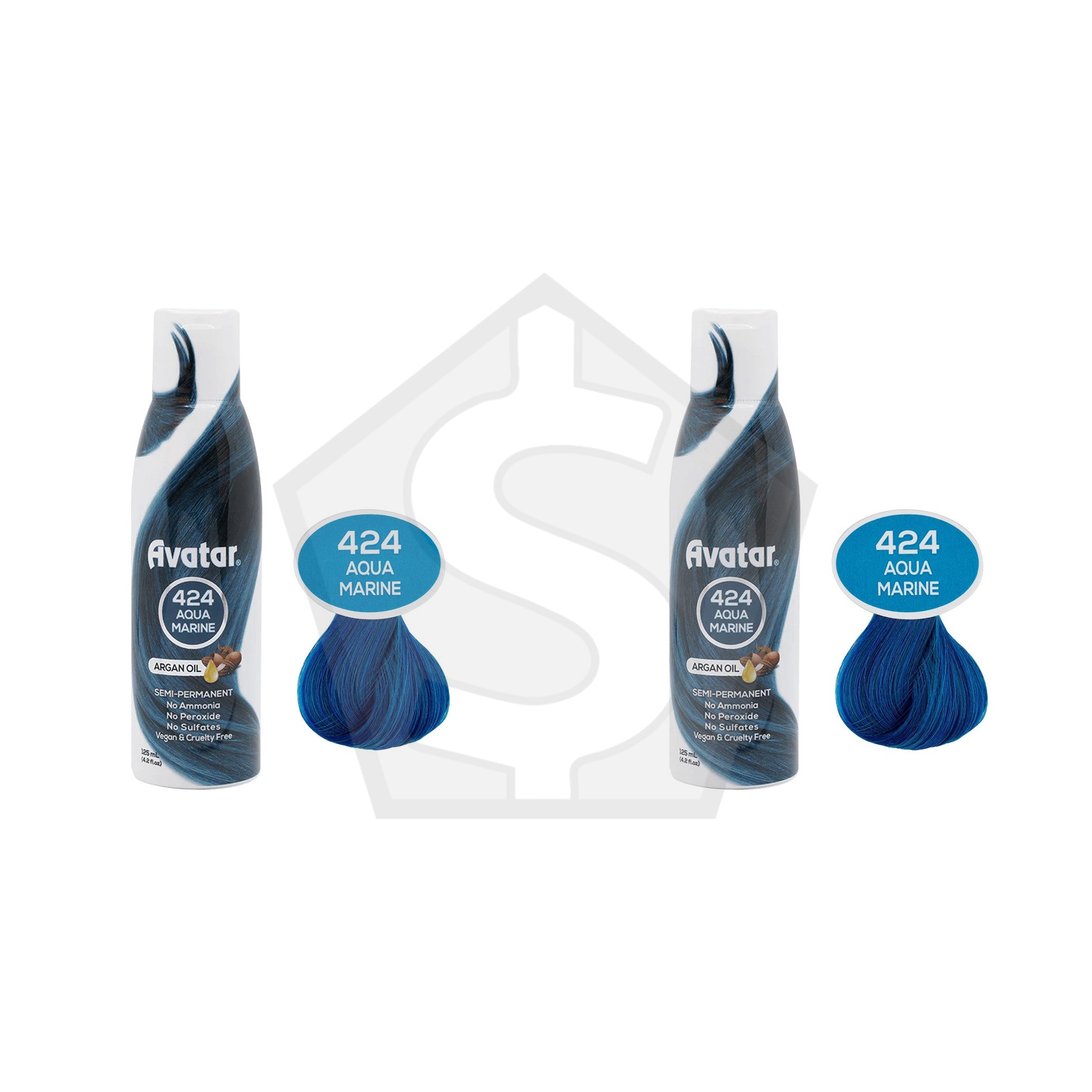 Bundle of 2 - ANNIE Avatar Luminous Semi-Permanent Hair Color (4.2oz) - Aqua Marine