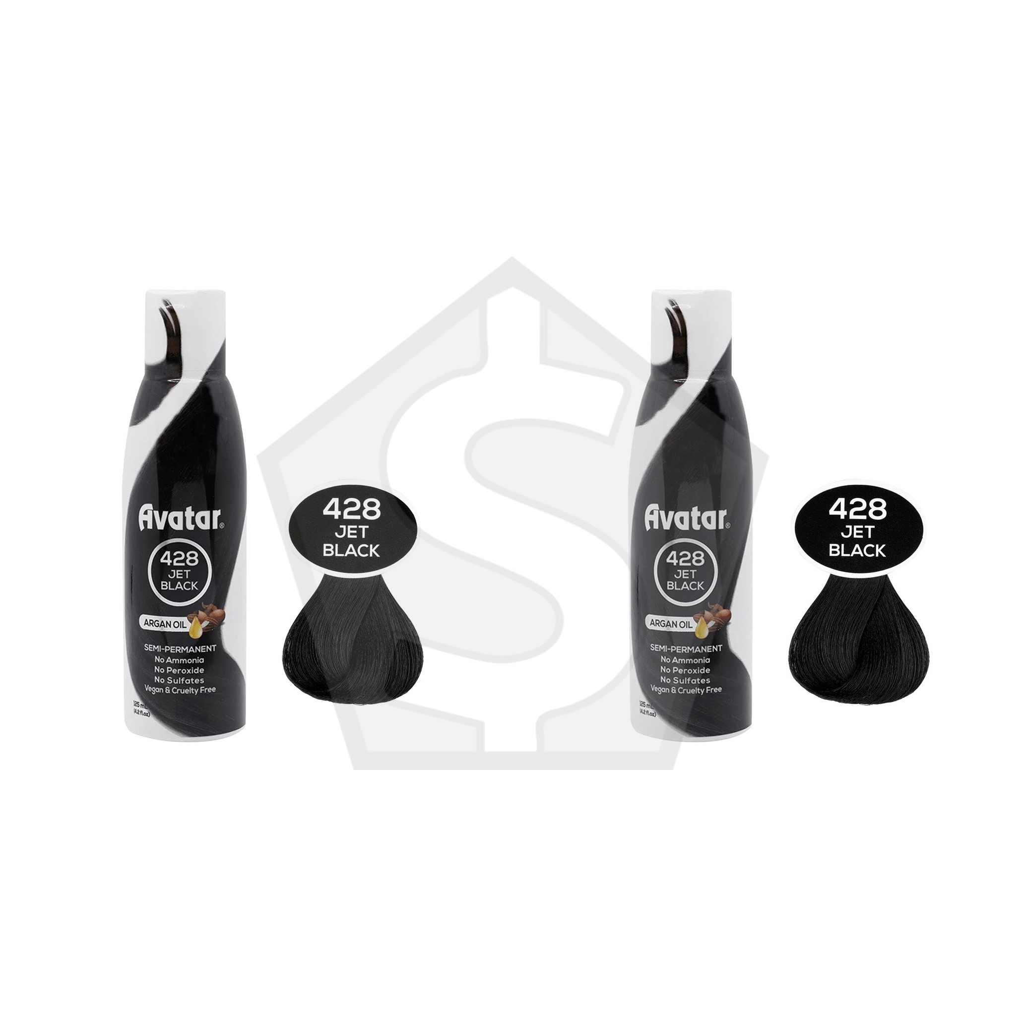 Bundle of 2 - ANNIE Avatar Luminous Semi-Permanent Hair Color (4.2oz) - Jet Black