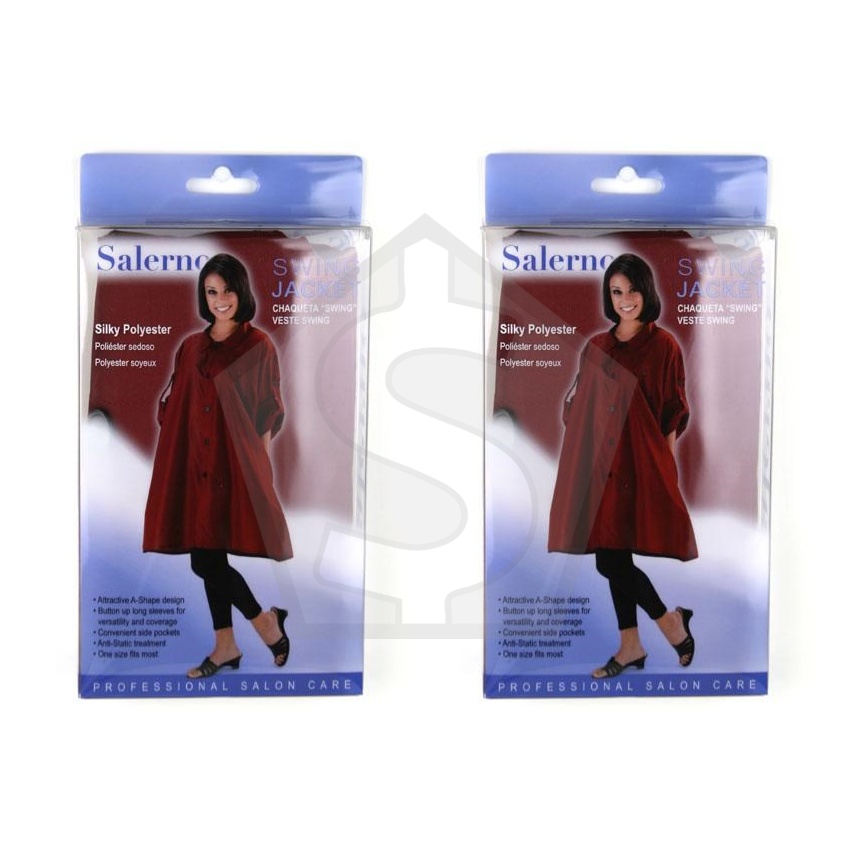 ANNIE Salerno Swing Jacket - Silky Polyester Burgundy - Pack of 2
