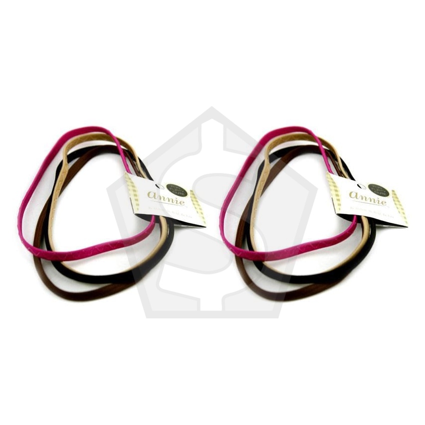 ANNIE 4pcs Headband (8mm x 19inch) - Pack of 2