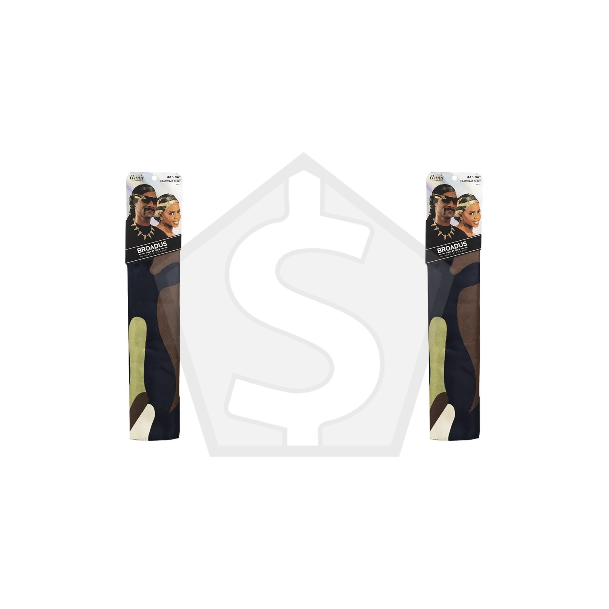 ANNIE Broadus Collection Headwrap Scarf (36inch x 36inch) - Camo - Pack of 2