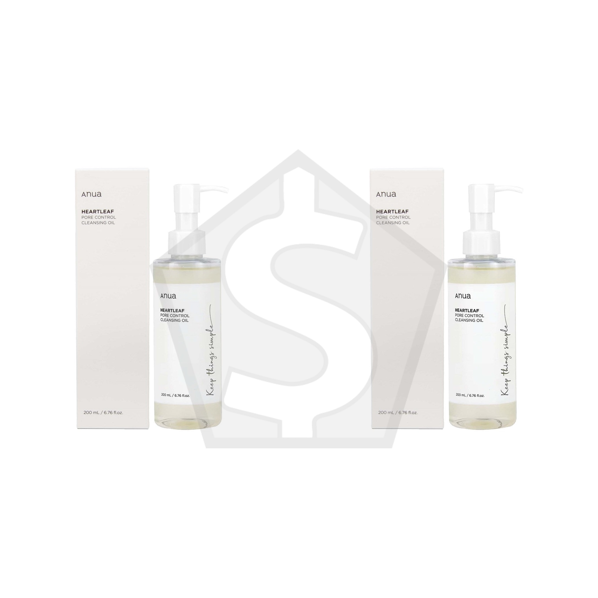 ANUA Heartleaf Pore Control Cleansing Oil (200ml) - Pack of 2