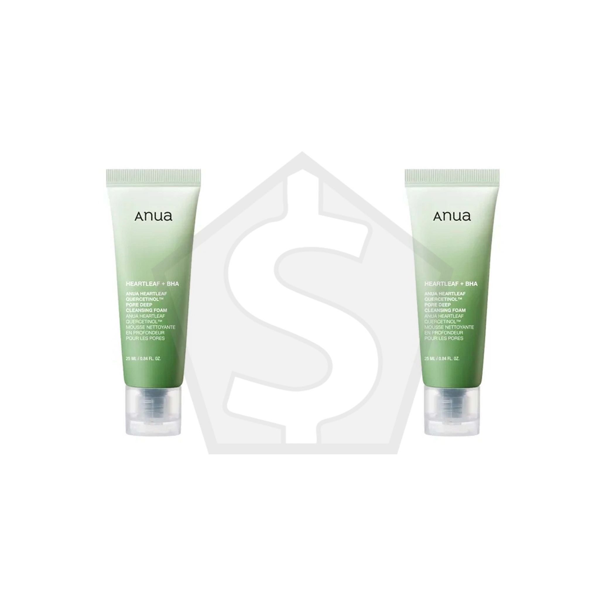 ANUA Heartleaf Quercetinol Pore Deep Cleansing Foam - 25ml - Pack of 2