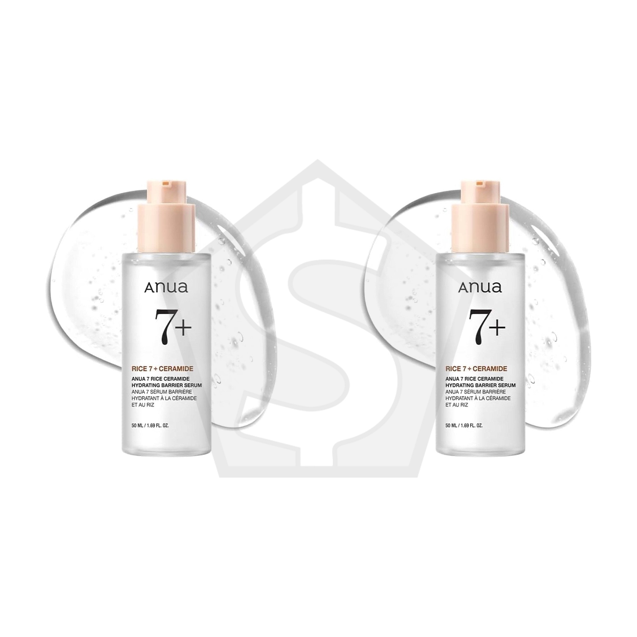 ANUA 7 Rice Ceramide Hydrating Barrier Serum (50ml) - Pack of 2