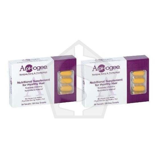 APHOGEE Nutritional Suppliment for Healthy Hair (30tablets/pack) - Pack of 2