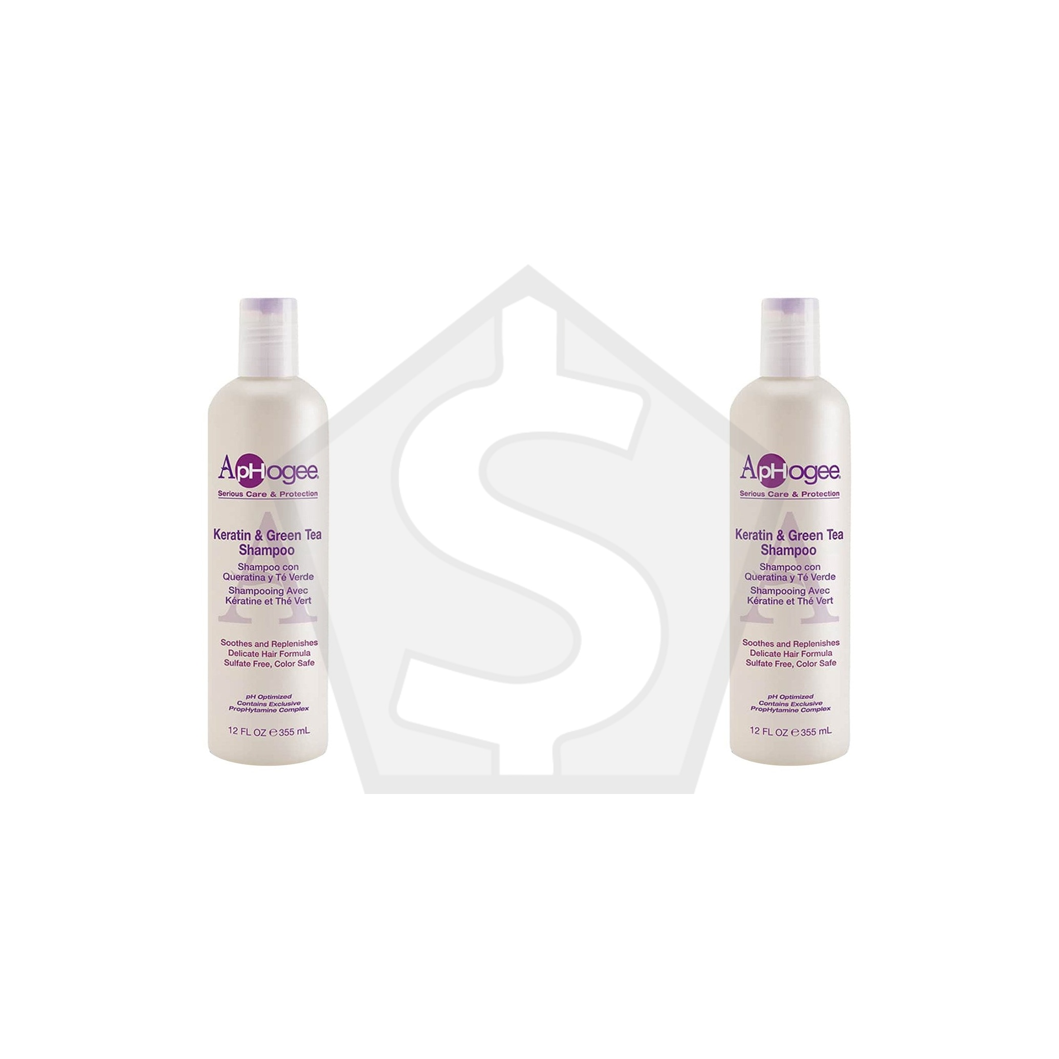 APHOGEE Keratin & Green Tea Shampoo (12oz) - Pack of 2