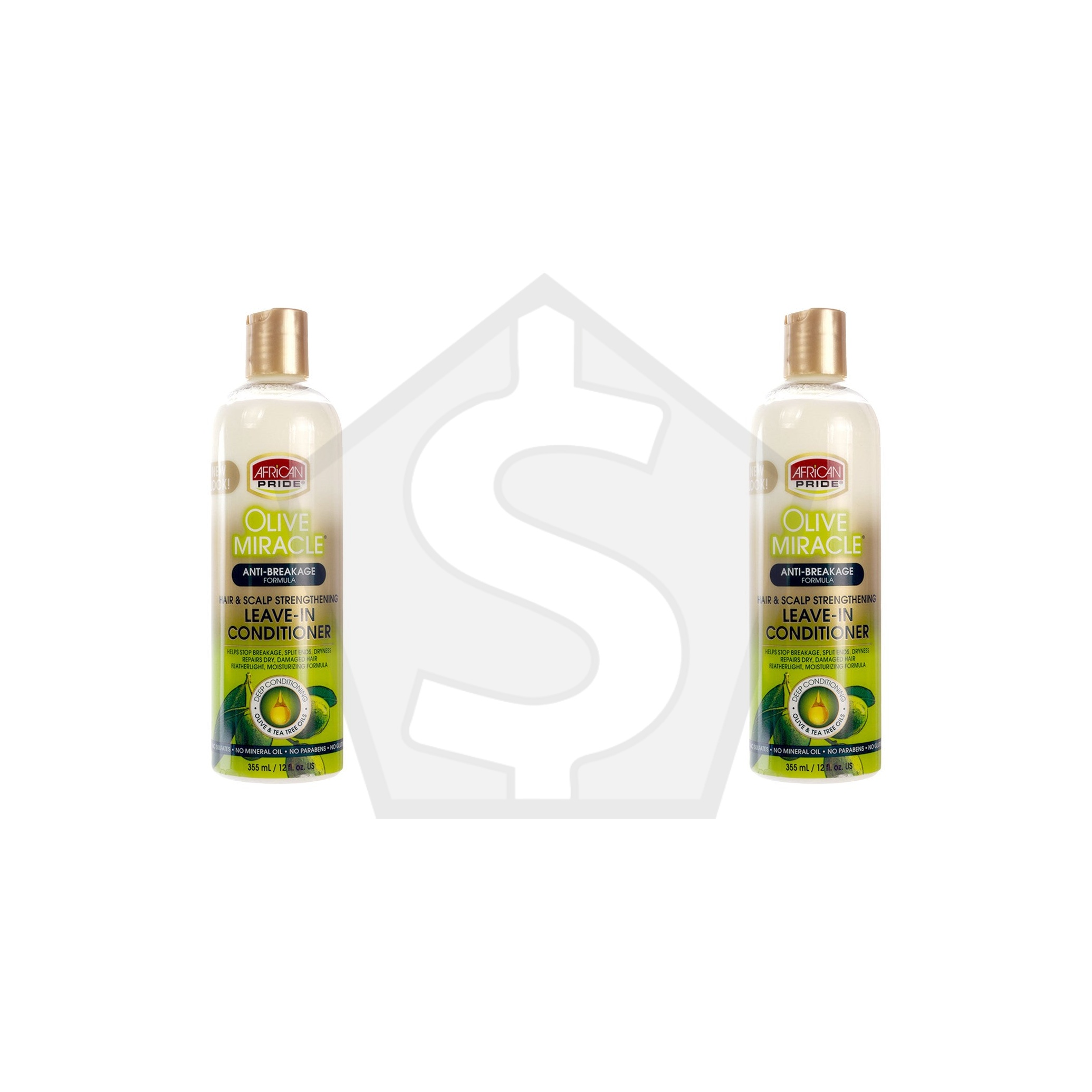 Bundle of 2 - AFRICAN PRIDE Olive Miracle Leave-In Conditioner (12oz)