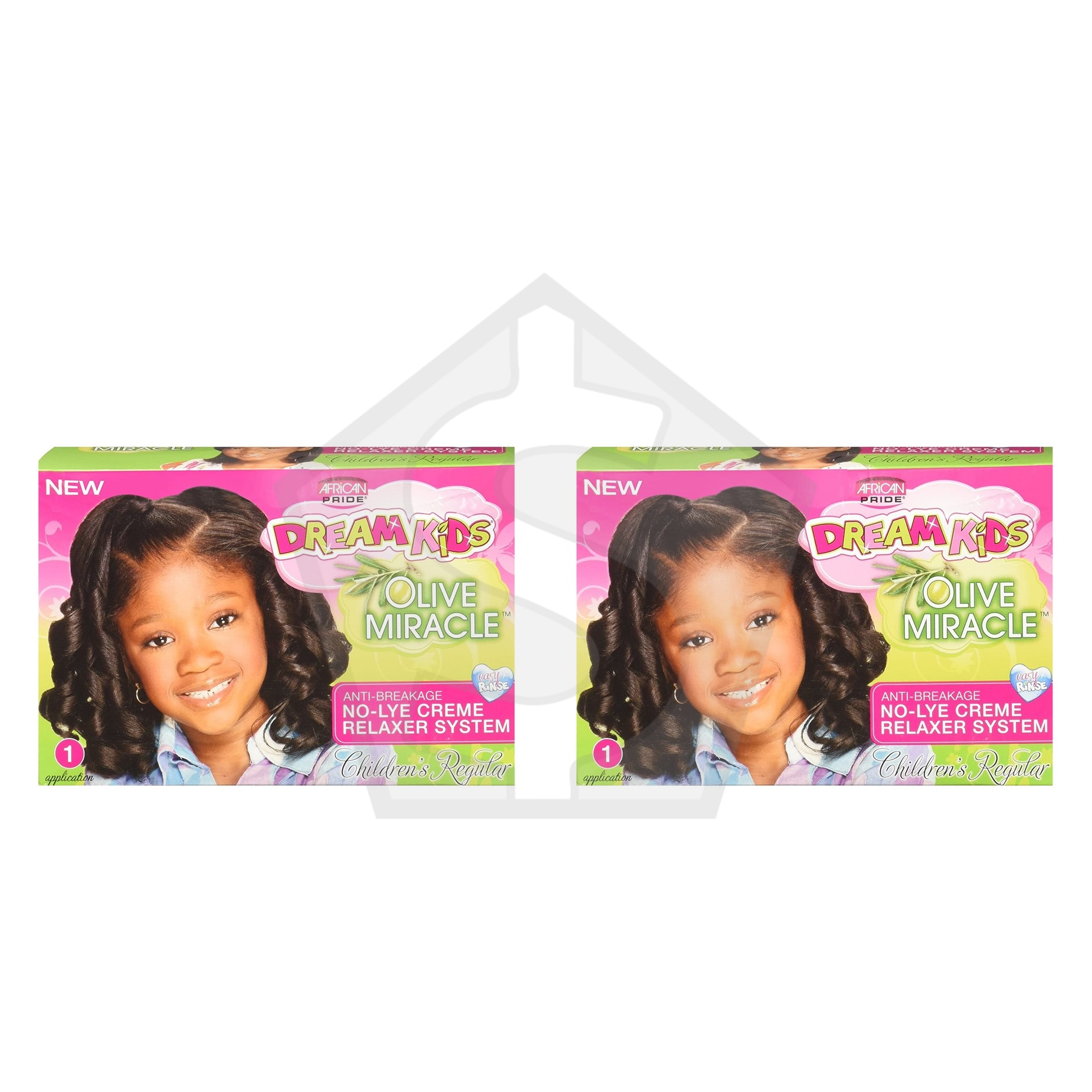 AFRICAN PRIDE Dream Kids Relaxer Kit [Regular] - Pack of 2