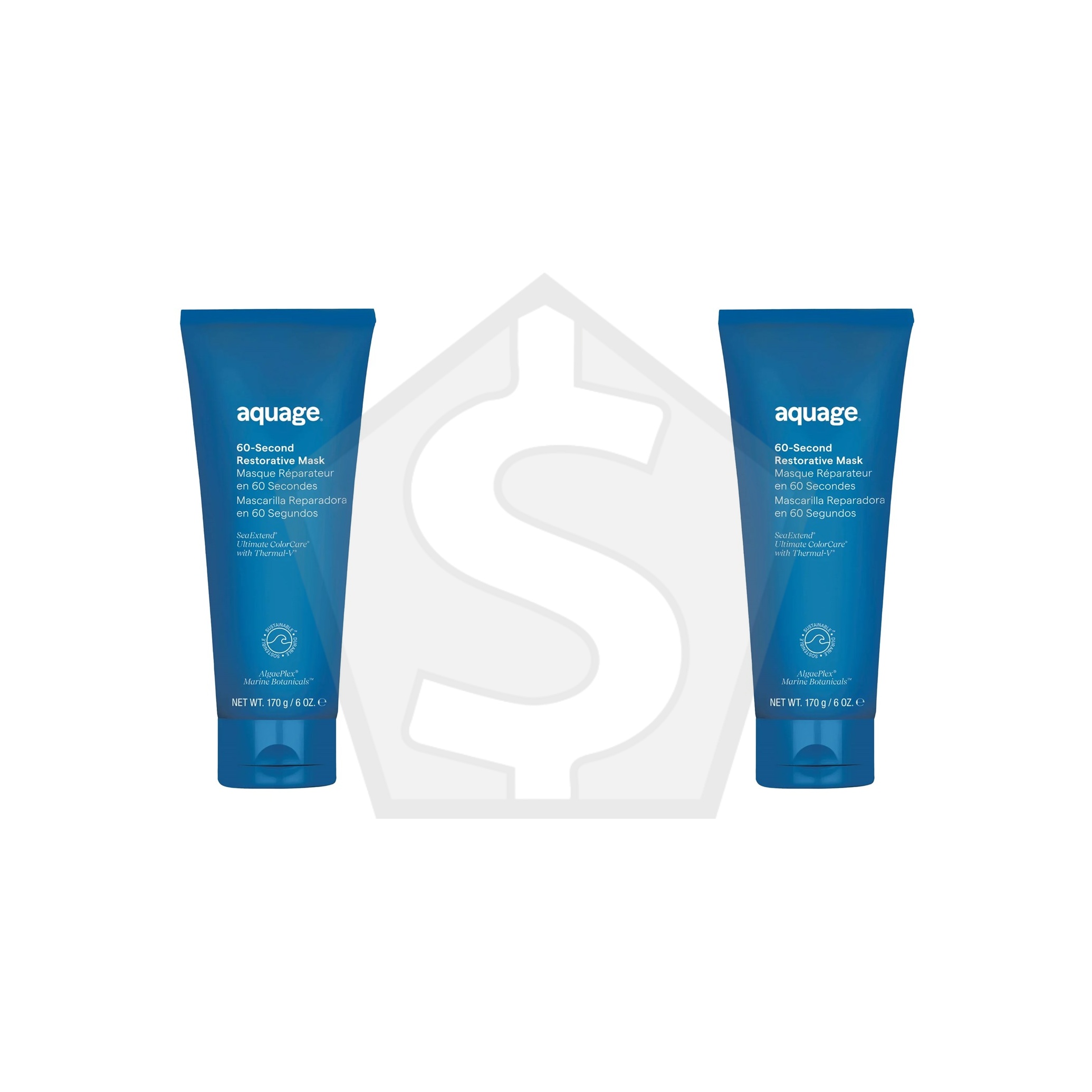 AQUAGE 60 Second Restorative Mask (6oz) - Pack of 2