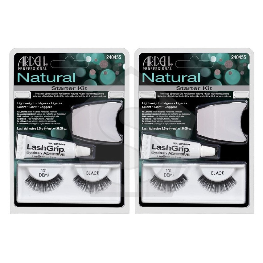 ARDELL Natural Lashes Starter Kit - 101 Demi - Pack of 2