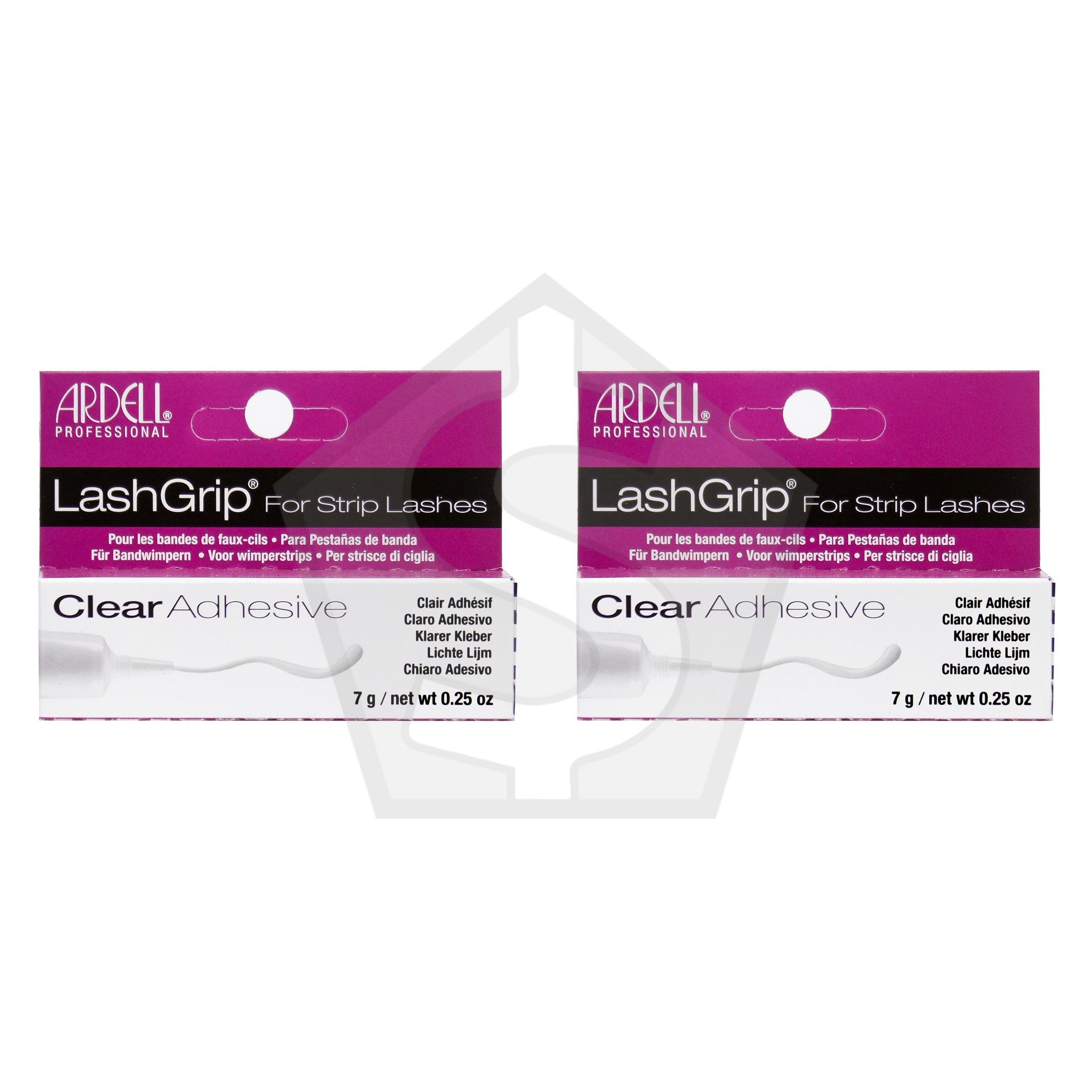 ARDELL LashGrip Adhesive for Strip Lashes (0.25oz) - Clear - Pack of 2