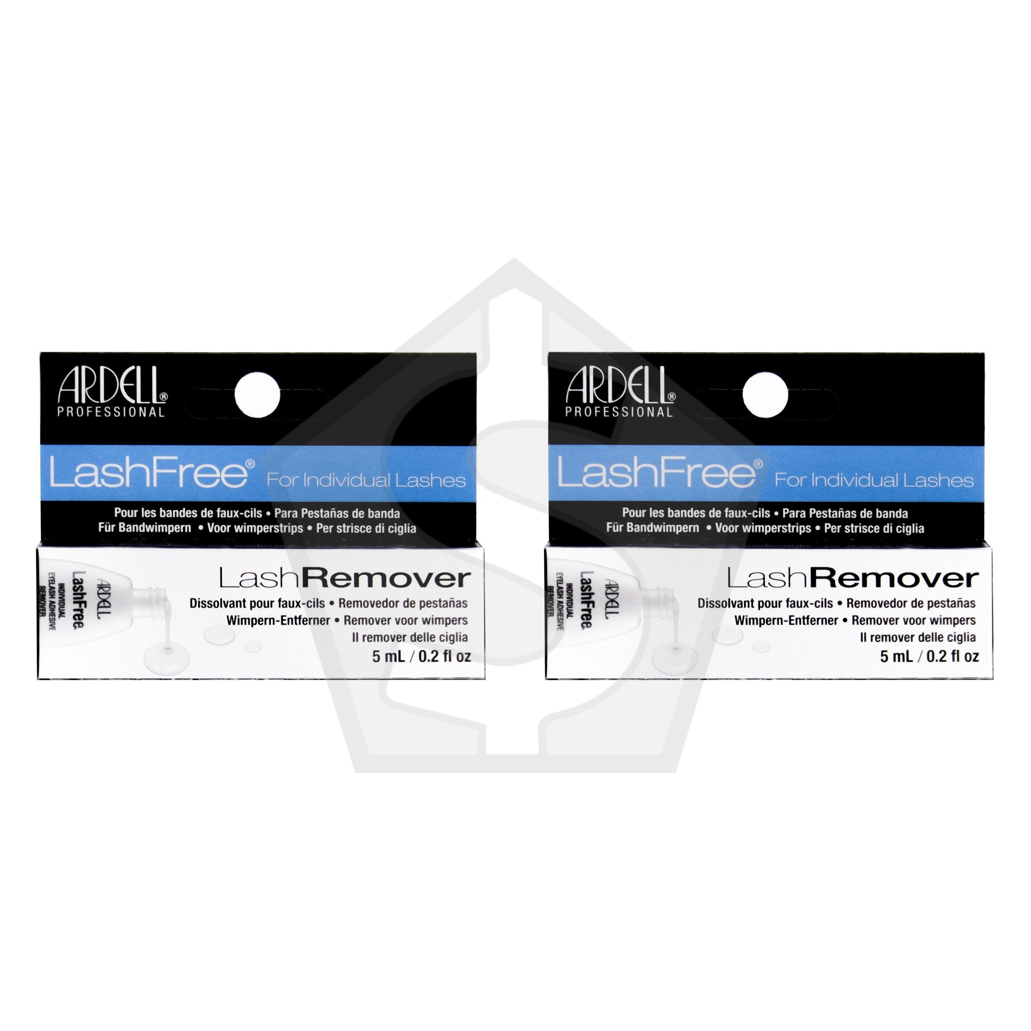 ARDELL LashFree Remover for Individual Lashes (0.2oz/5ml) - Pack of 2