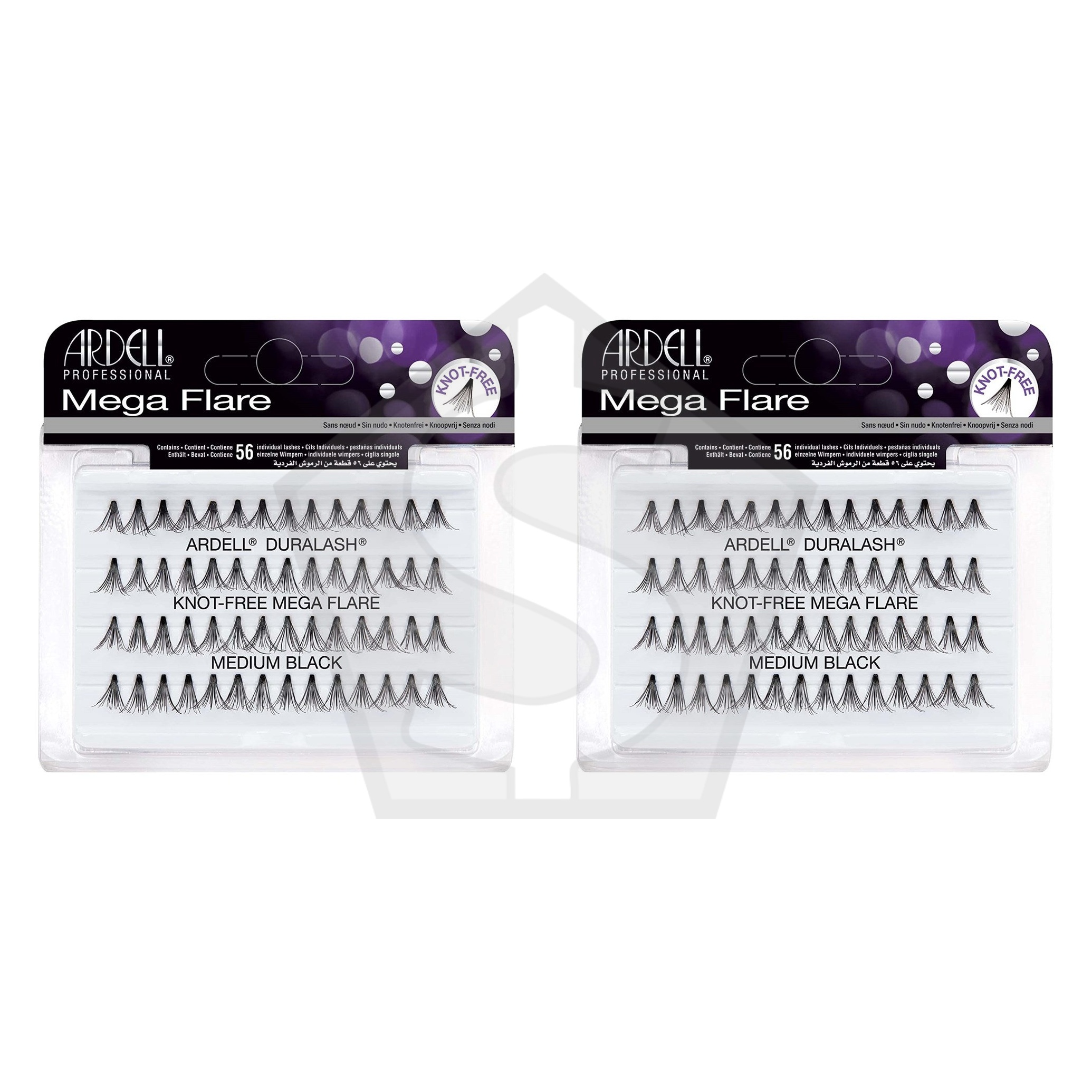 ARDELL Mega Flare Individuals [Knot-Free] - Medium - Pack of 2