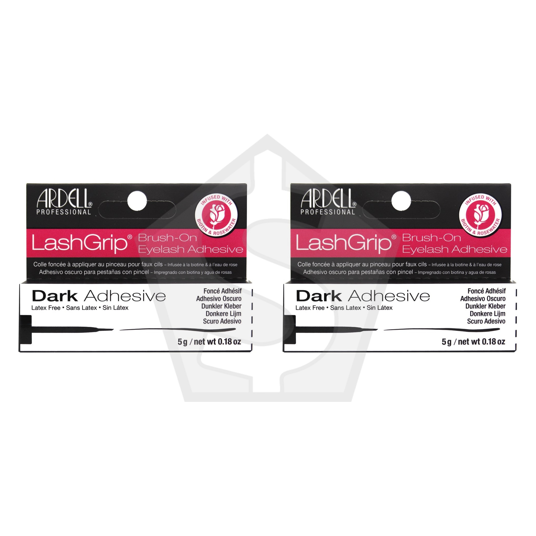 ARDELL LashGrip Biotin & Rosewater Adhesive (0.18oz) - Dark - Pack of 2
