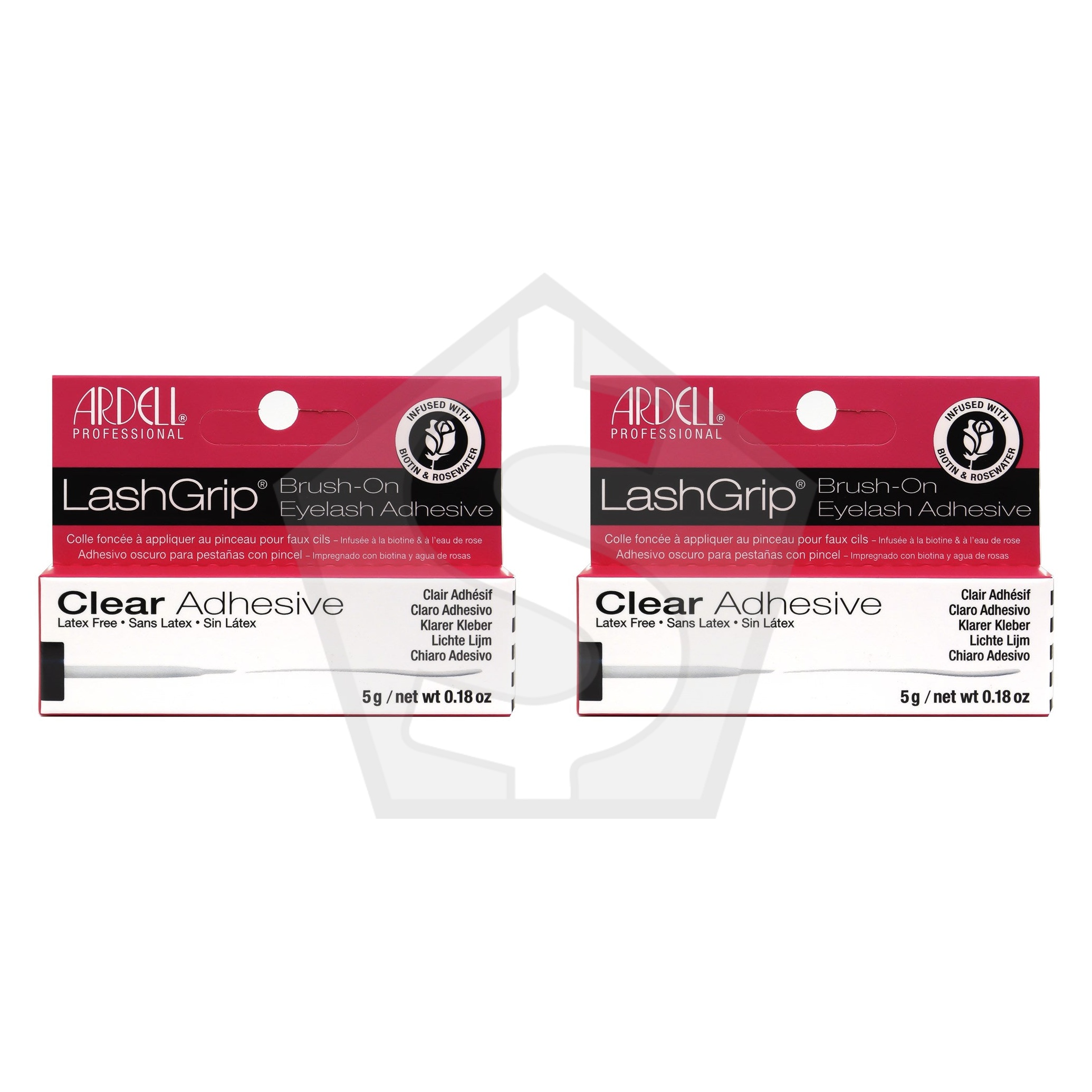 ARDELL LashGrip Biotin & Rosewater Adhesive (0.18oz) - Clear - Pack of 2