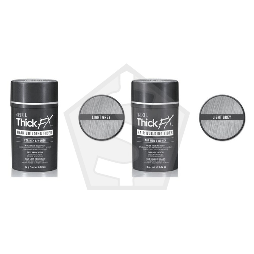 Bundle of 2 - ARDELL ThickFX Hair Building Fiber - Light Grey