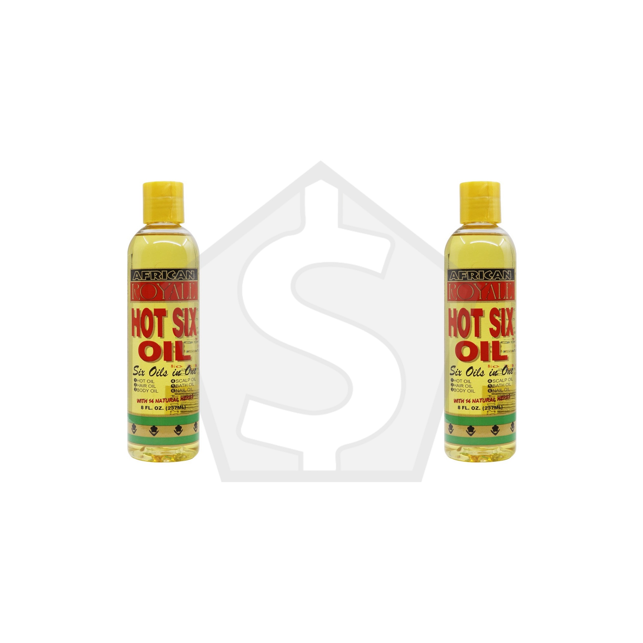 Bundle of 2 - AFRICAN ROYALE Hot Six Oil (8oz)