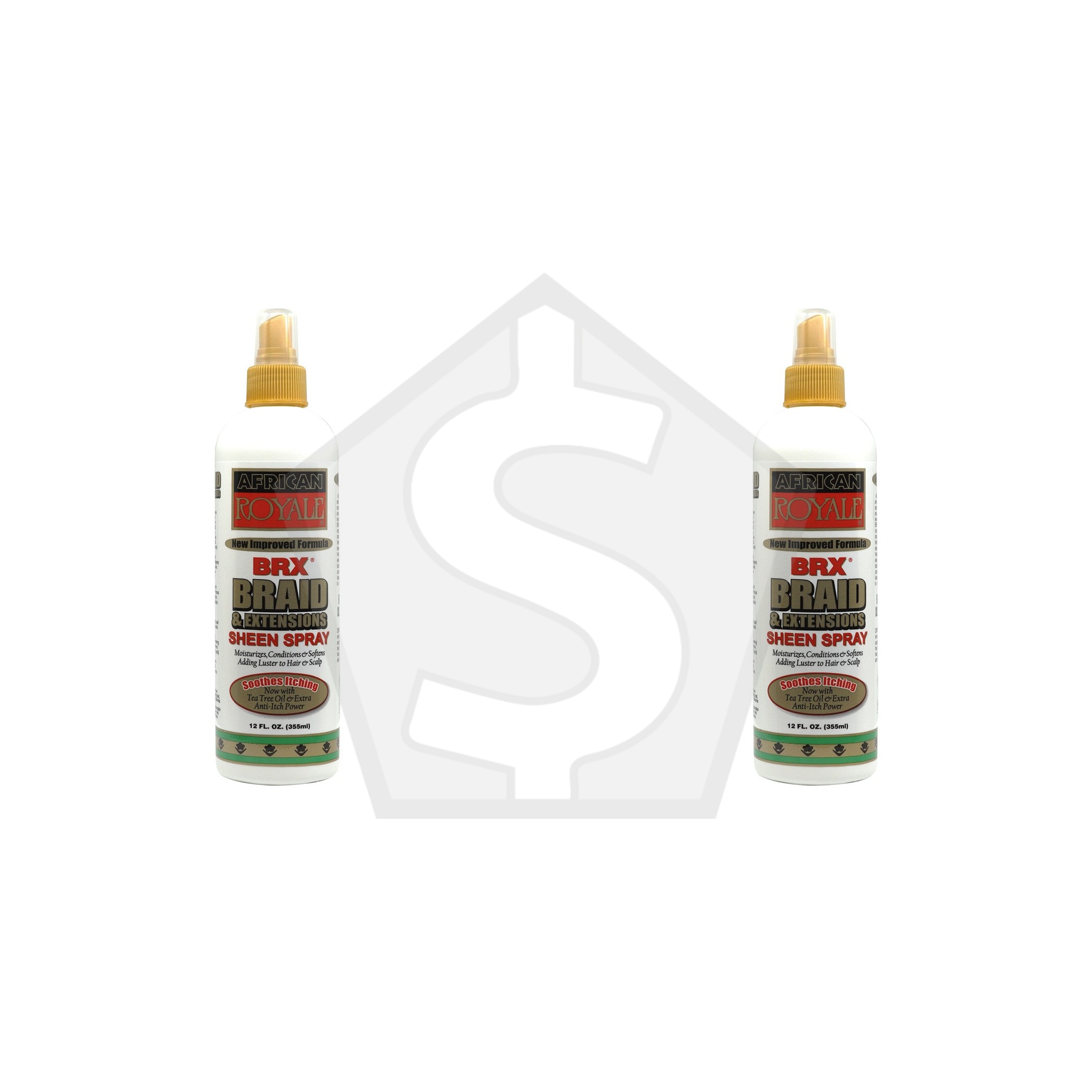 Bundle of 2 - AFRICAN ROYALE BRX Braid & Extensions Sheen Spray (12oz)