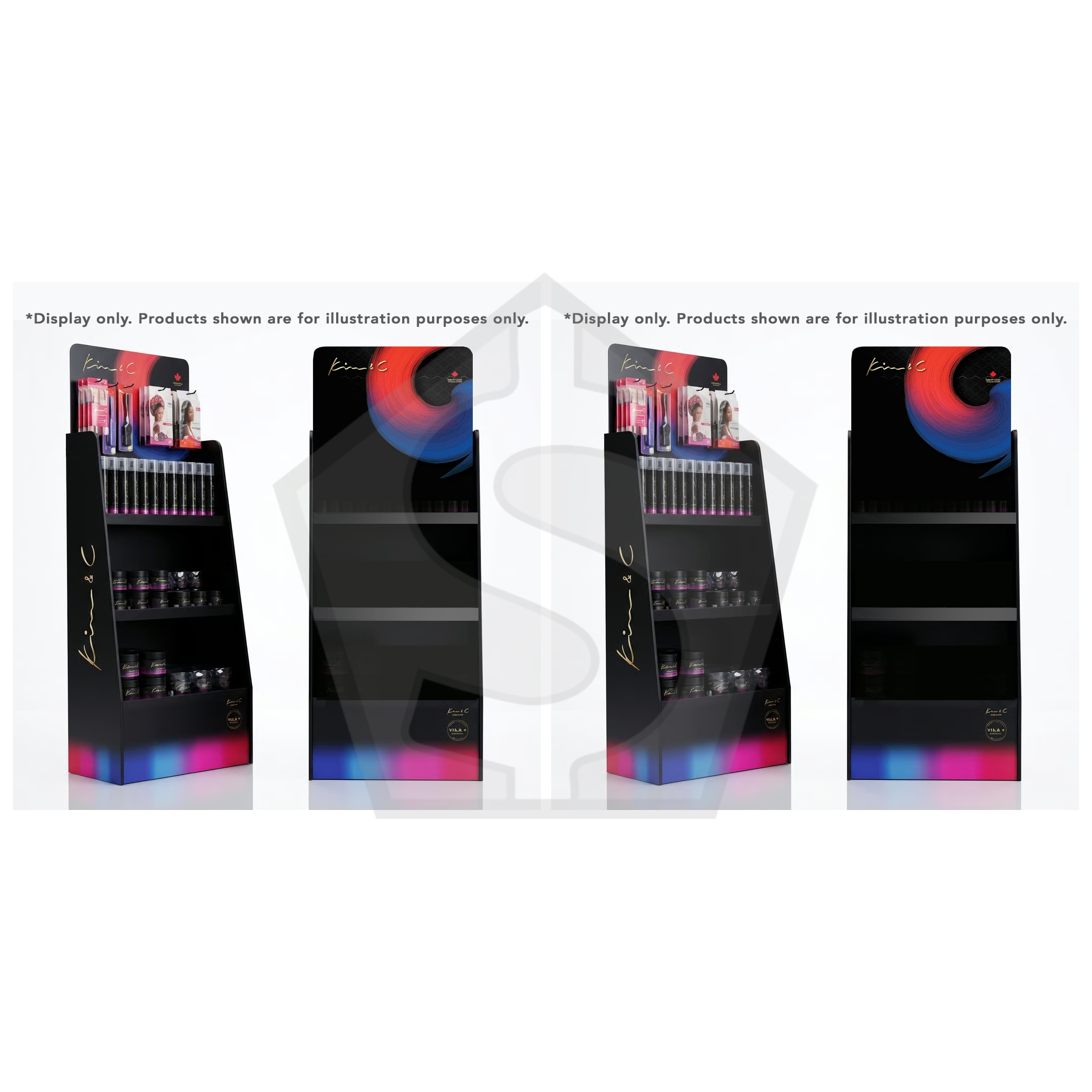 Kim & C Gels & Mousses Display - Pack of 2