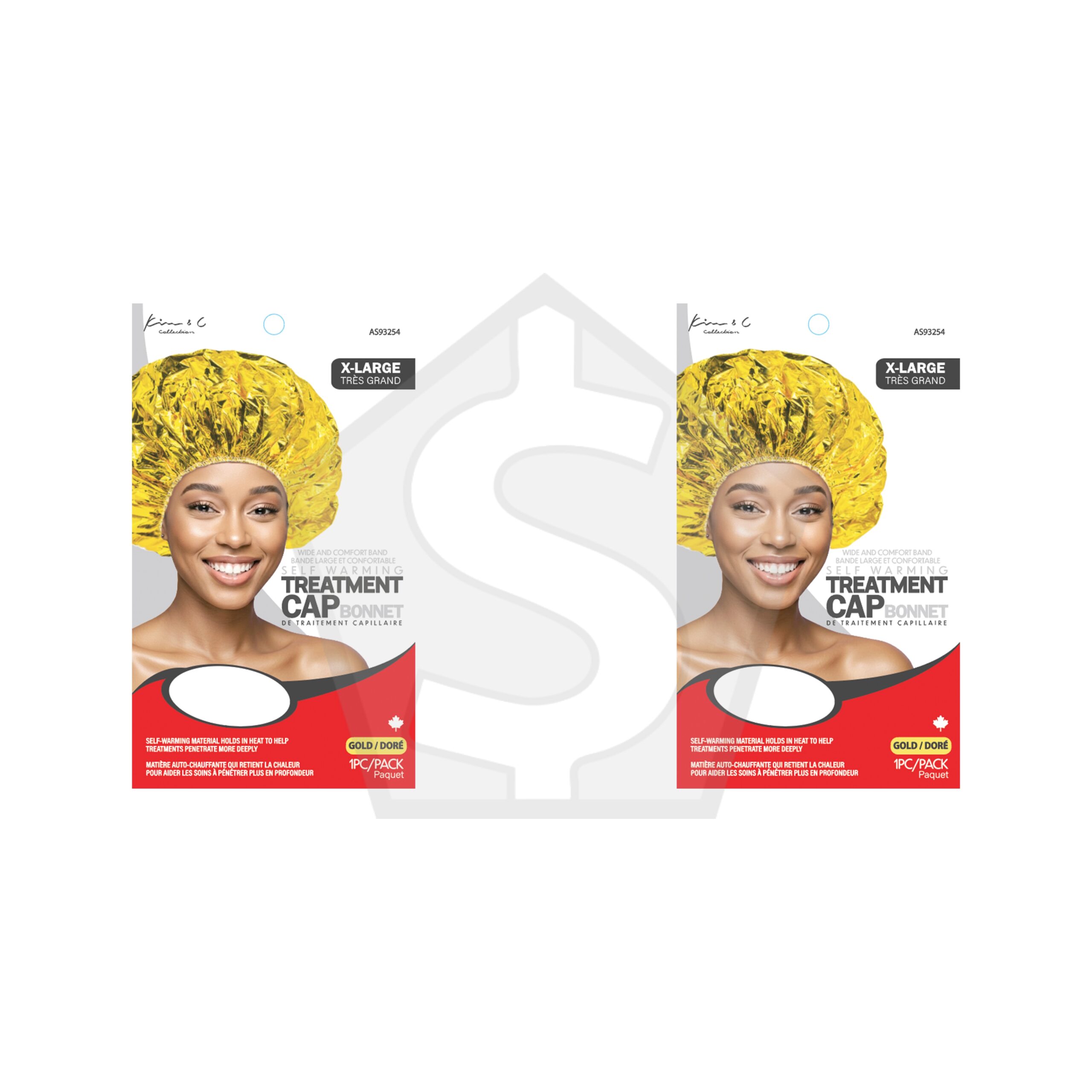 Bundle of 2 - Kim & C Conditioning Treament Cap -Gold