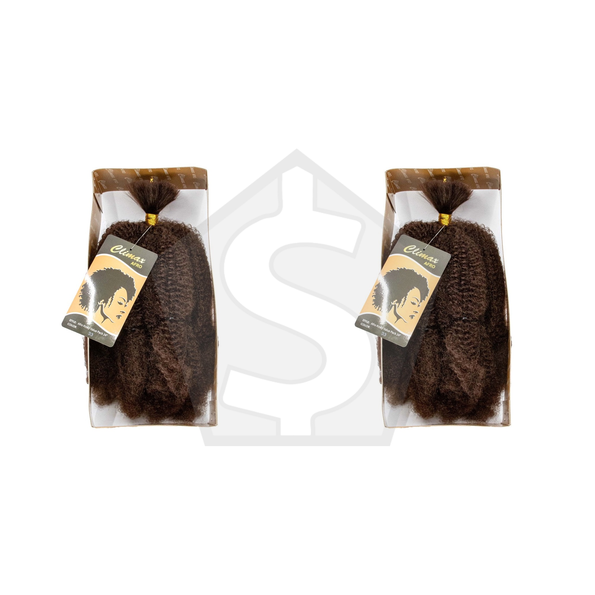 Bundle of 2 - CLIMAX Afro Kinky Bulk Braid Value Pack (24inch) - 33