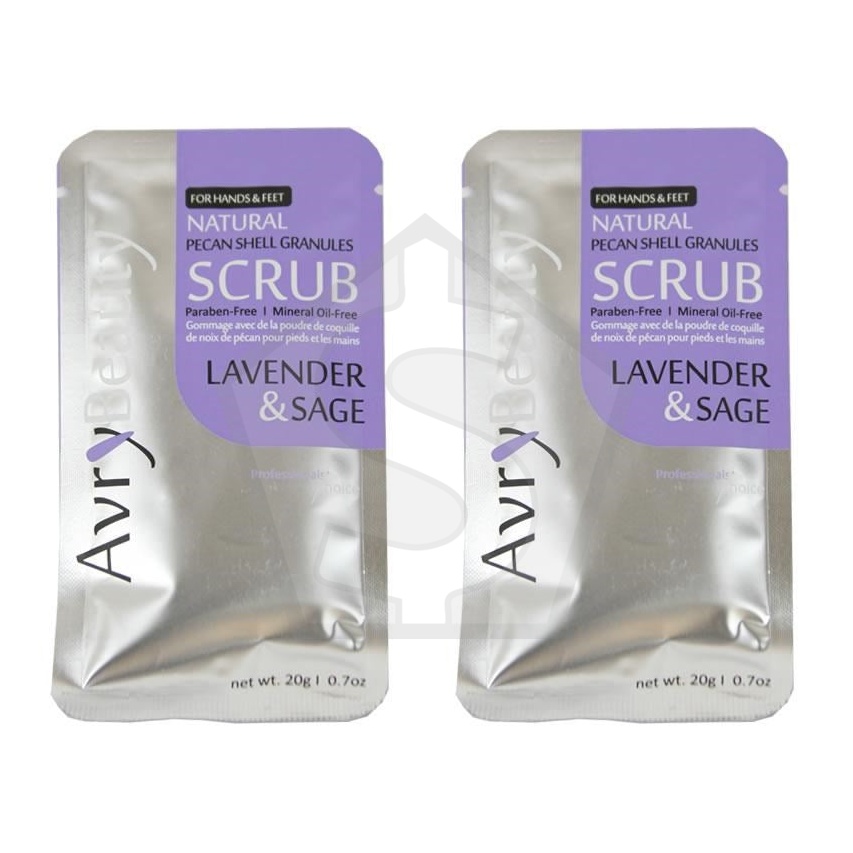 AVRY BEAUTY Hand & Foot Natural Scrub [Lavender & Sage] - Pack of 2