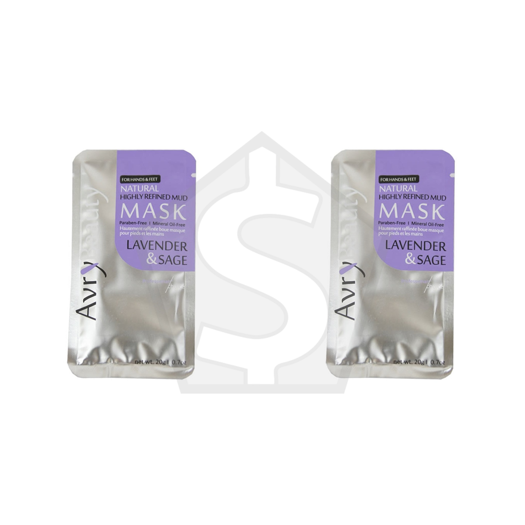 AVRY BEAUTY Hand & Foot Mud Mask [Lavender & Sage] - Pack of 2