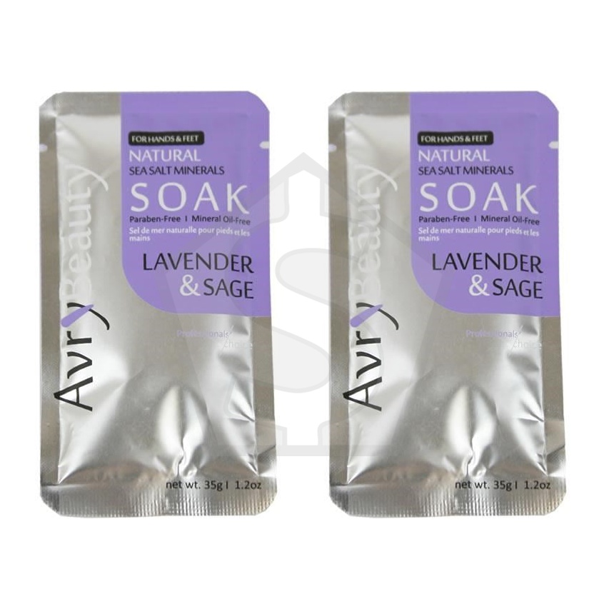 AVRY BEAUTY Hand & Foot Sea Salt Soak [Lavender & Sage] - Pack of 2