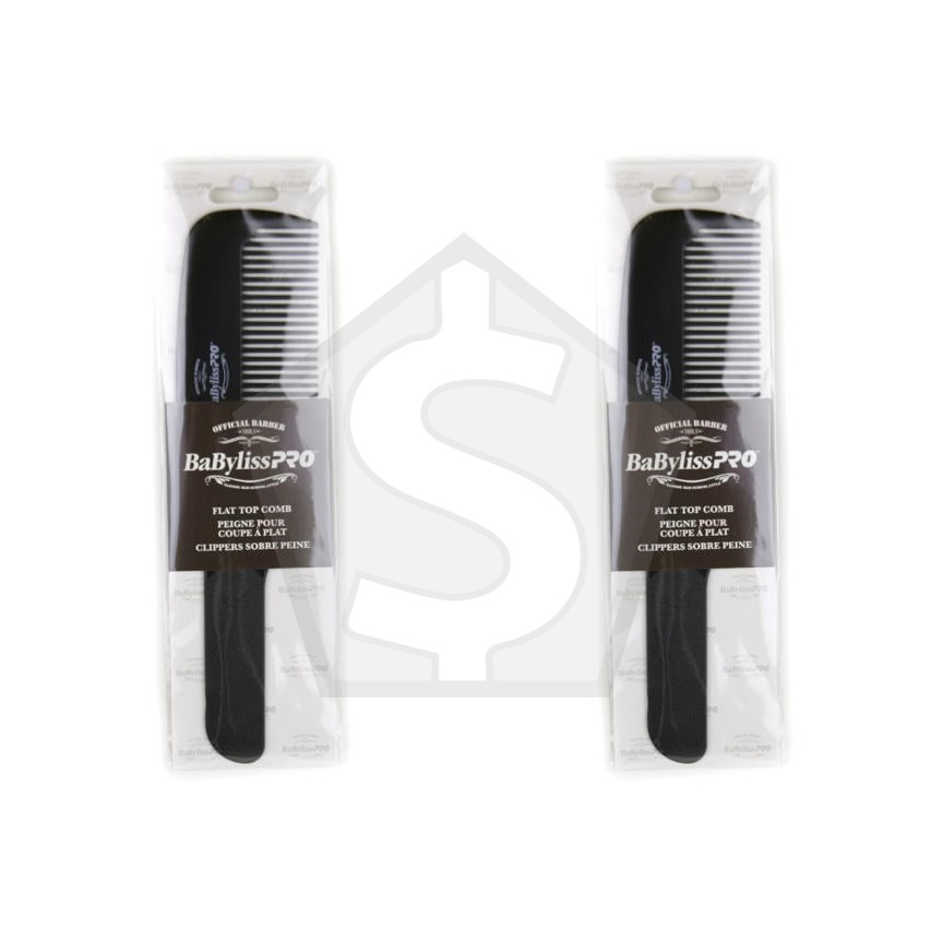 BABYLISS PRO Flat Top Comb 9 Inch - Pack of 2