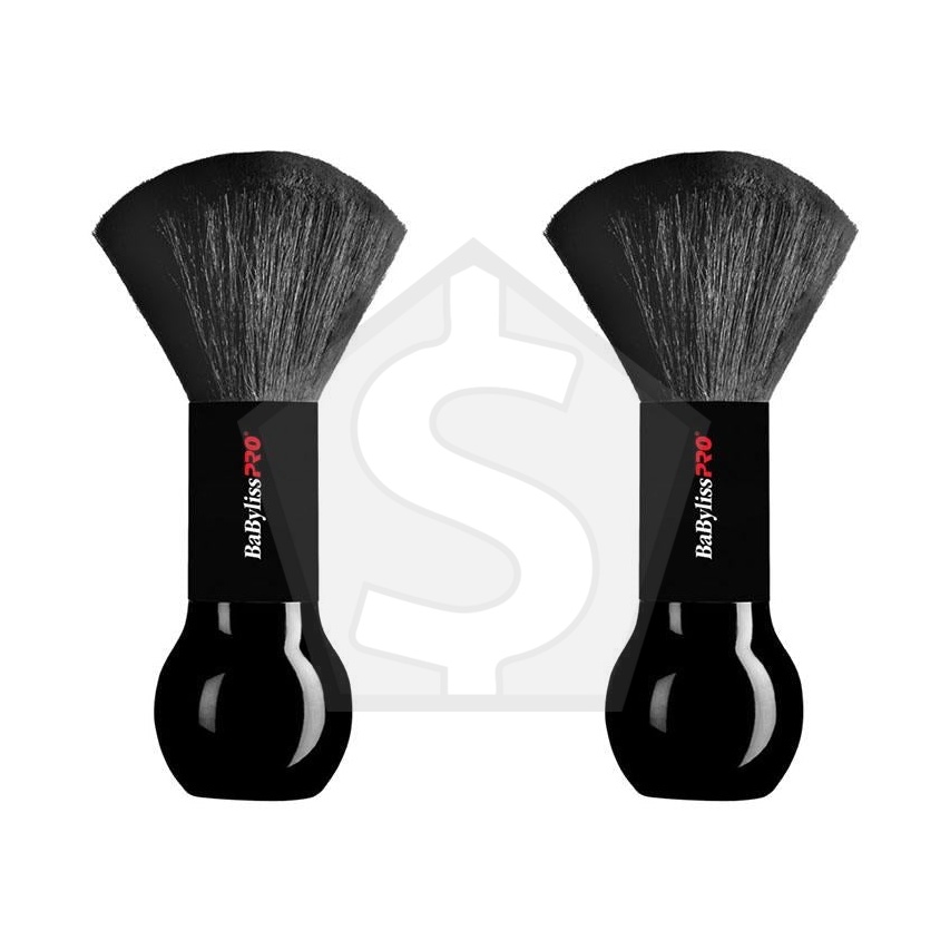 BABYLISS PRO Large Neck Duster with Natural Bristles [19cm tall] - Pack of 2