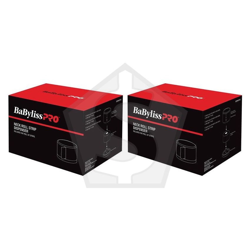 BABYLISS PRO Neck Strip Dispenser with 1 roll of 100Strips - Pack of 2