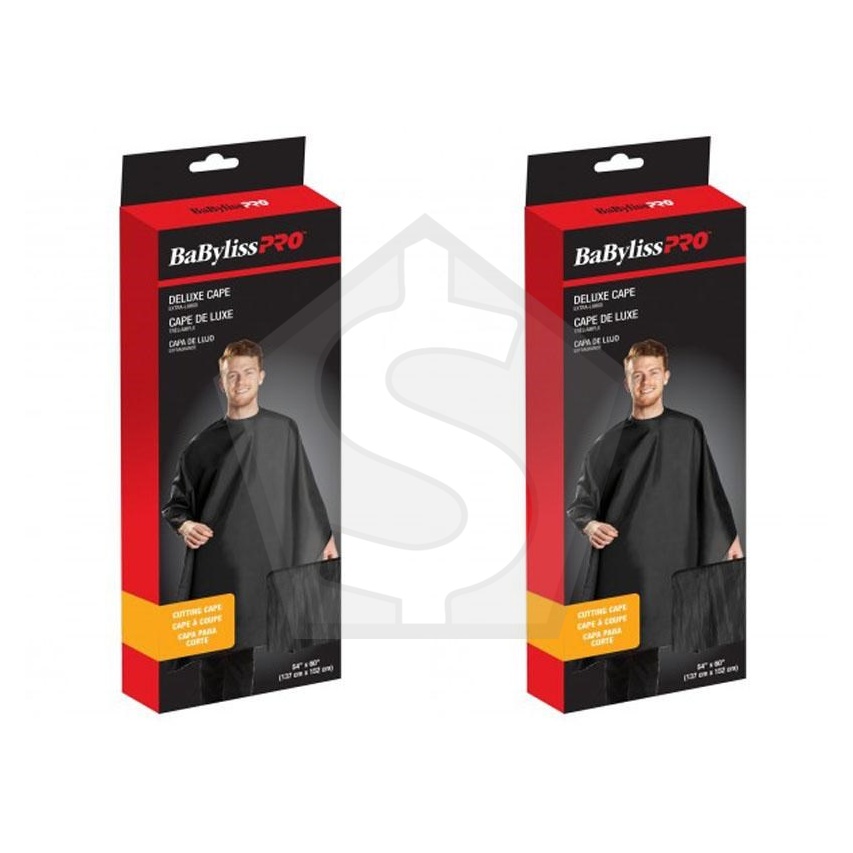 BABYLISS PRO Barber Deluxe Cape with Button - Pack of 2