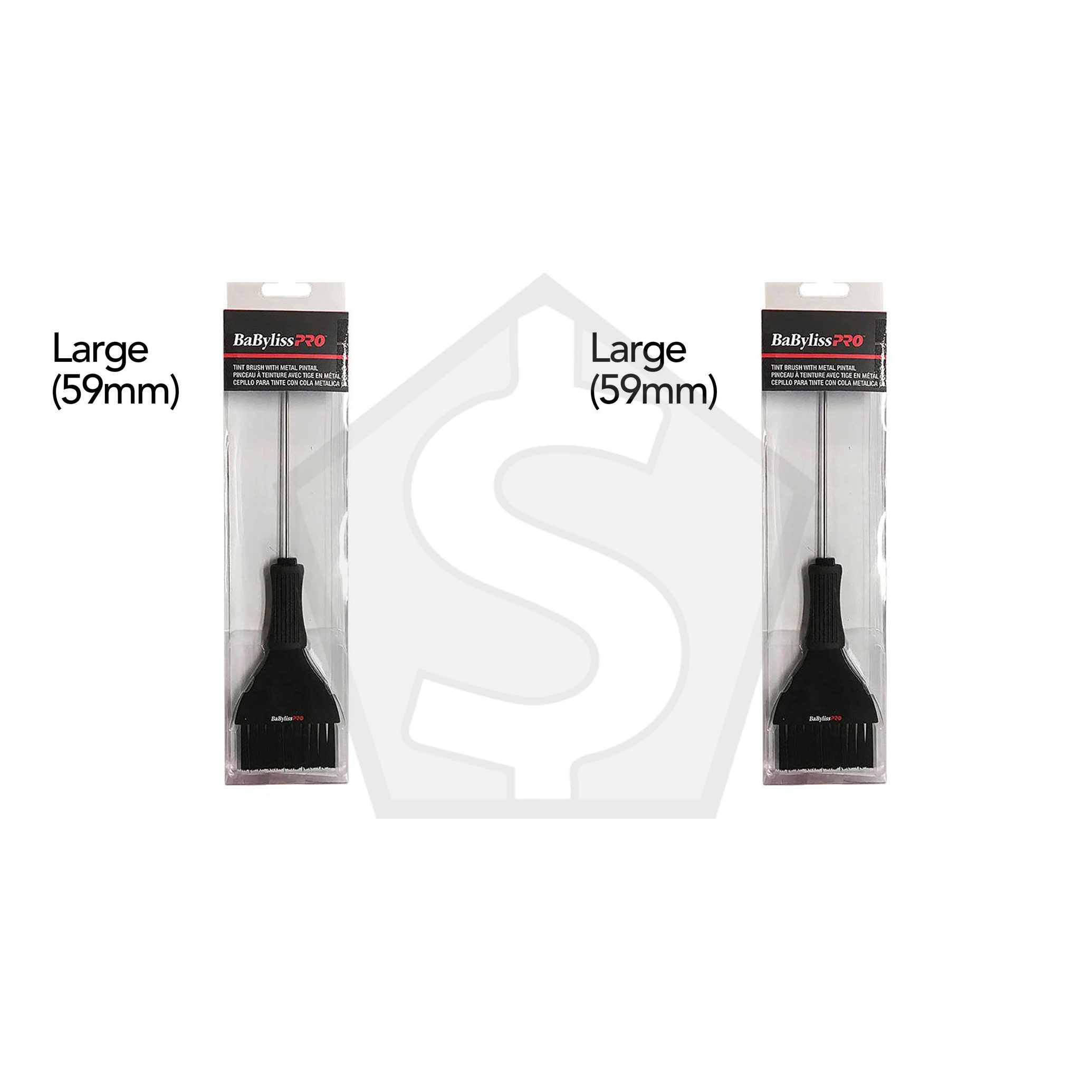 BABYLISS PRO Tint Brush with Metal Pintail - Large (59mm) - Pack of 2