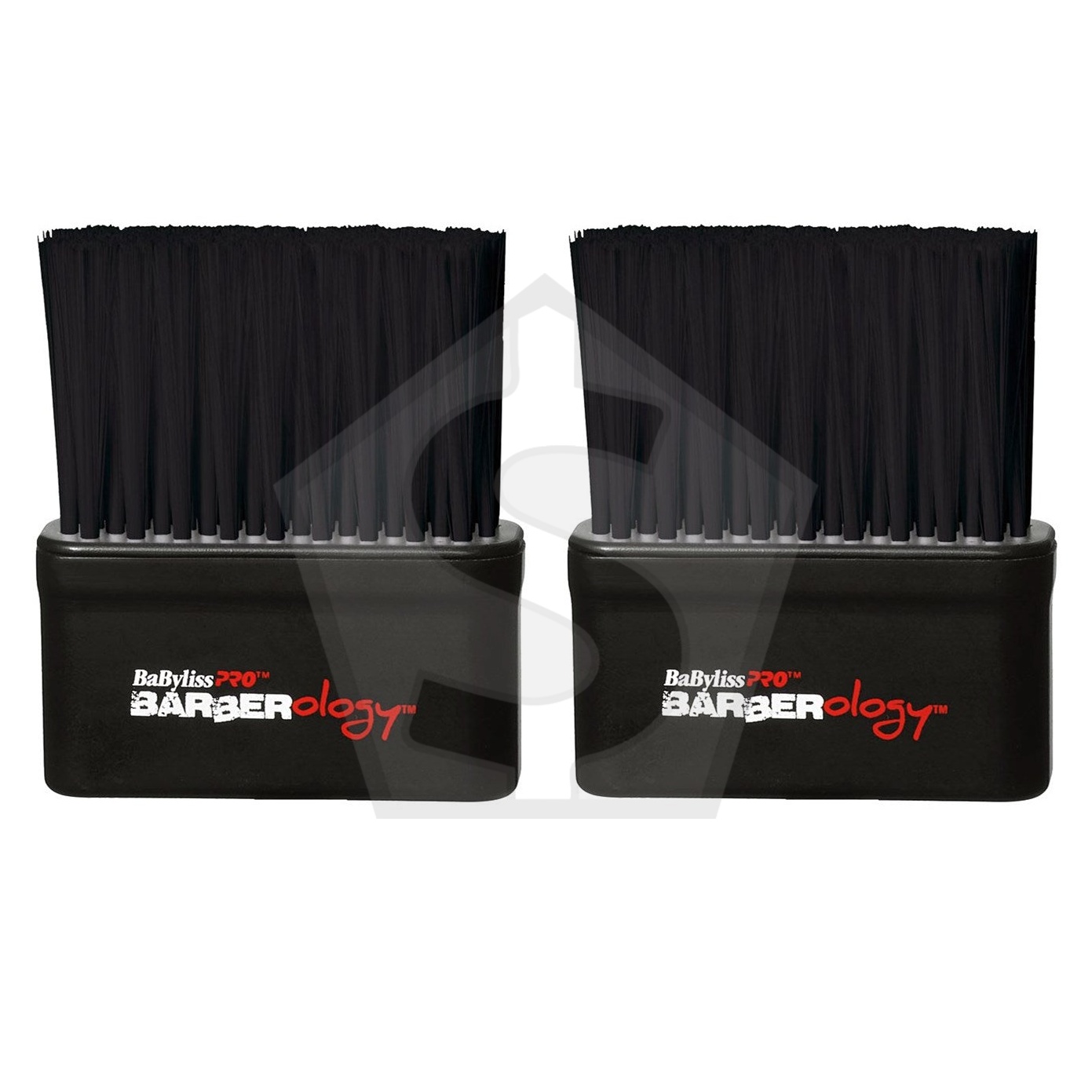 BABYLISS PRO Soft Nylon Bristles Neck Duster - Black - Pack of 2
