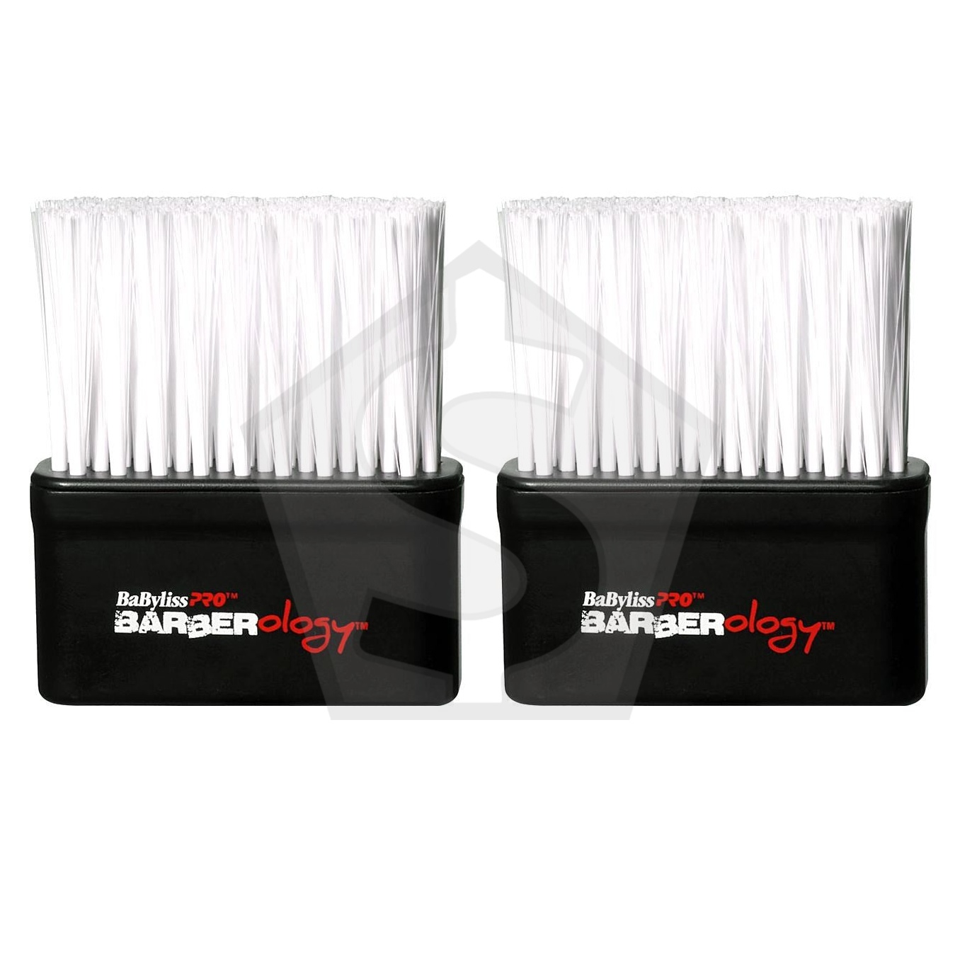 BABYLISS PRO Soft Nylon Bristles Neck Duster - White - Pack of 2