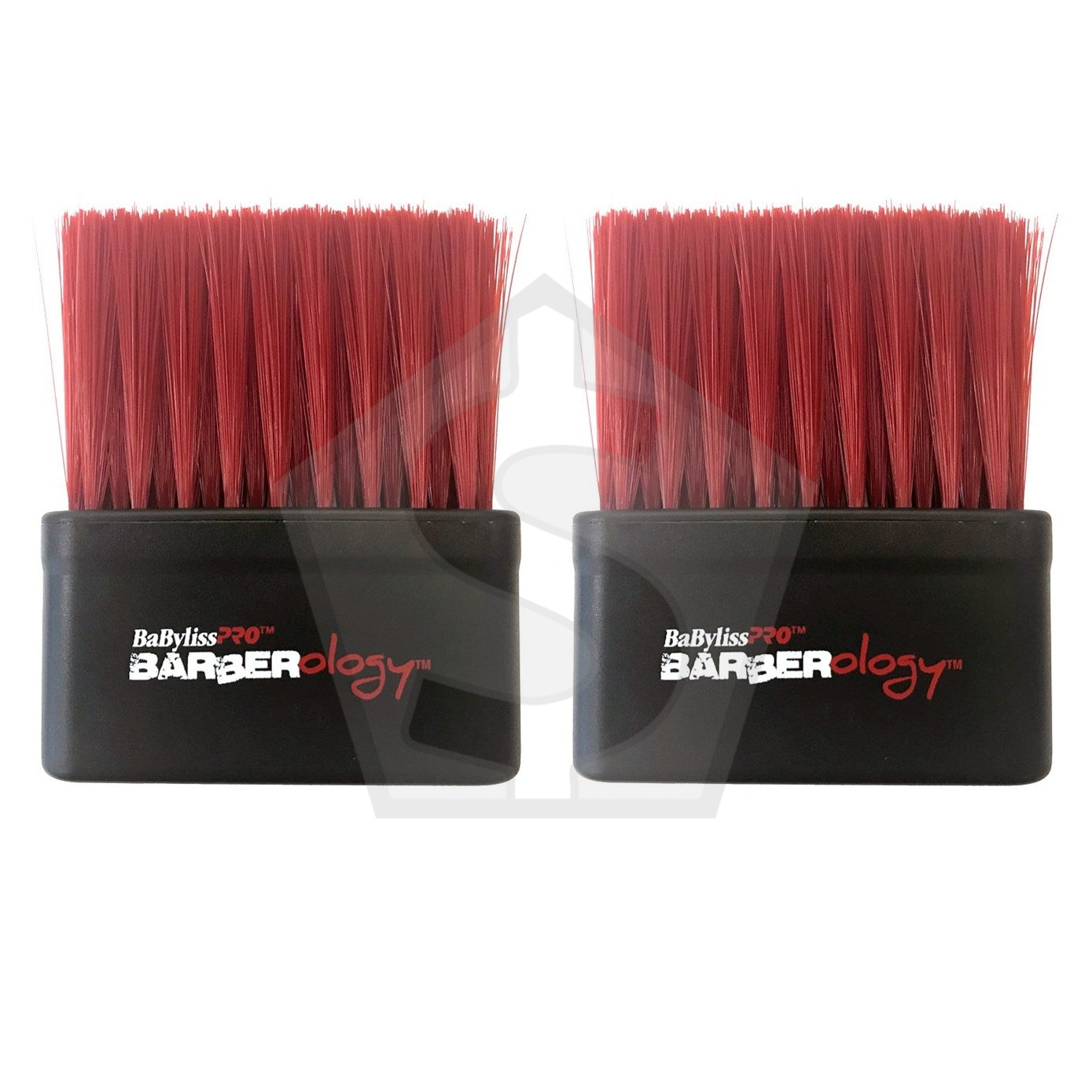 BABYLISS PRO Soft Nylon Bristles Neck Duster - Red - Pack of 2