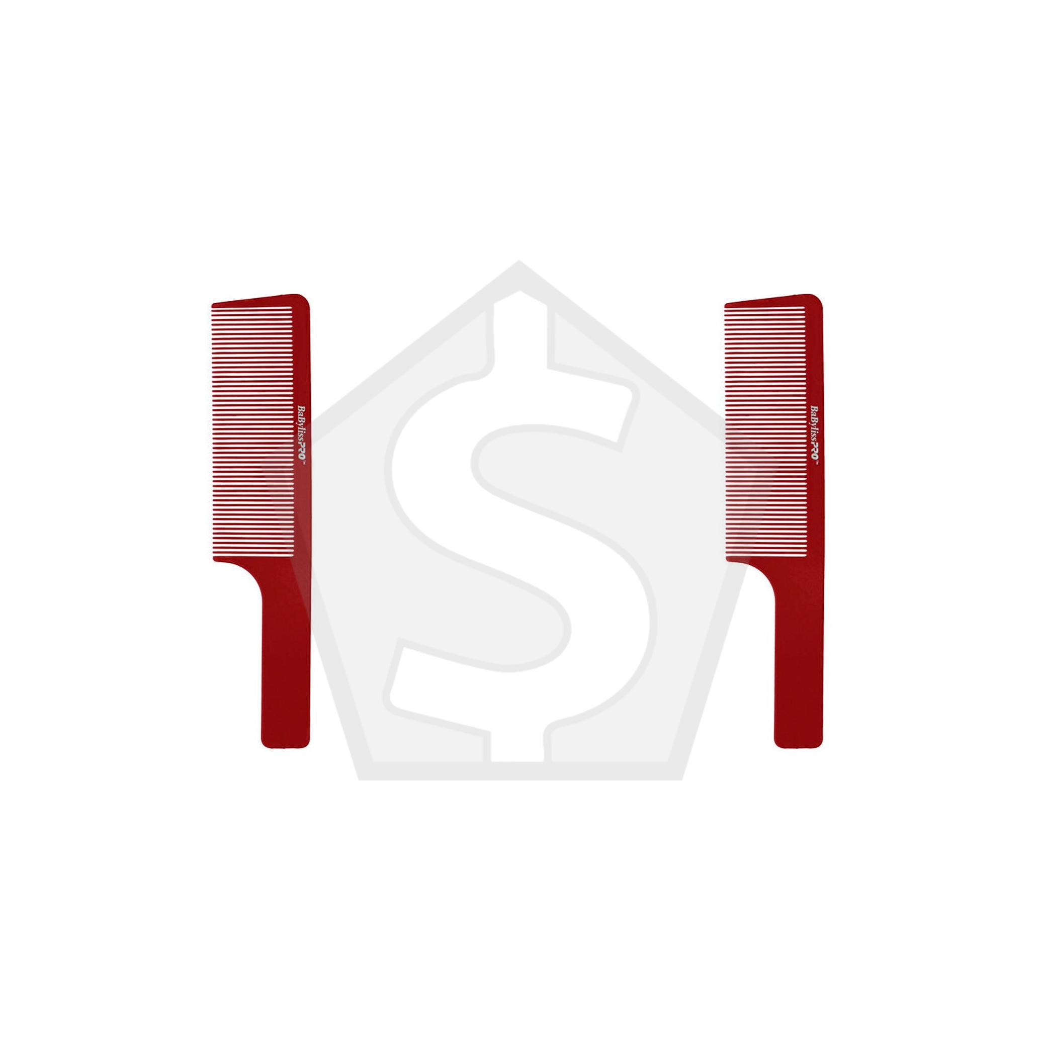 BABYLISS PRO Clipper Comb 9" - Red - Pack of 2