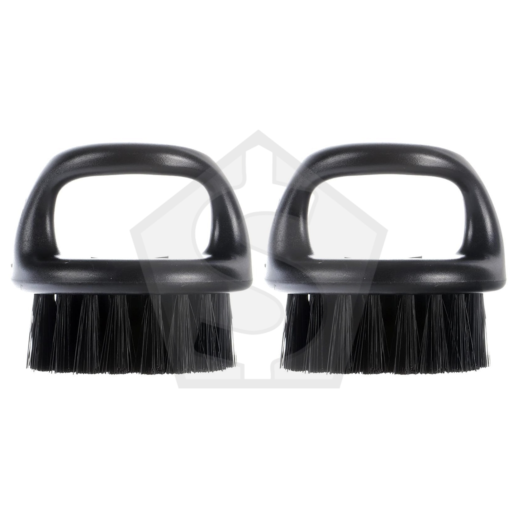 BABYLISS PRO Fade Knuckle Brush - Black [Firm Bristles] - Pack of 2