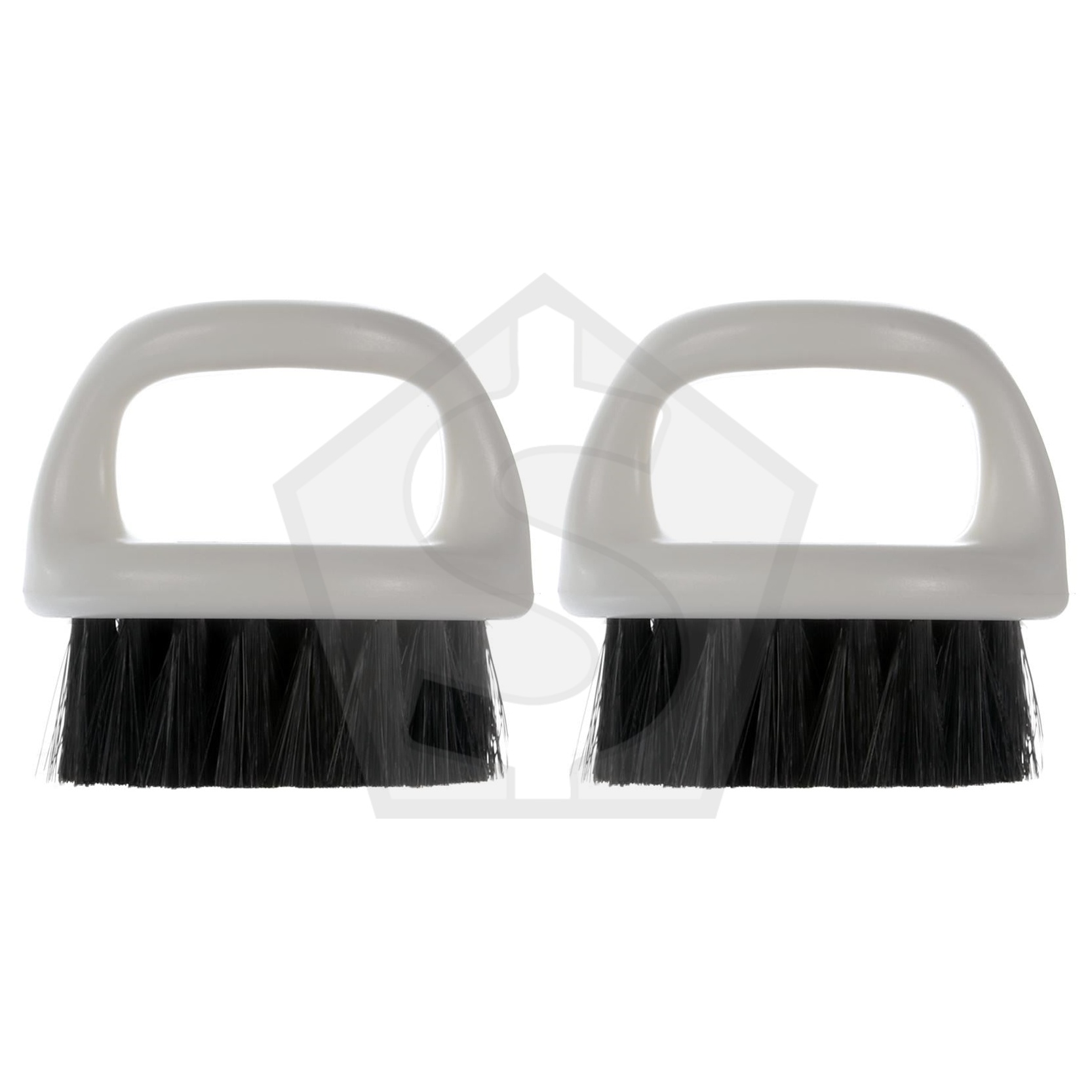 BABYLISS PRO Fade Knuckle Brush - White [Soft Bristles] - Pack of 2