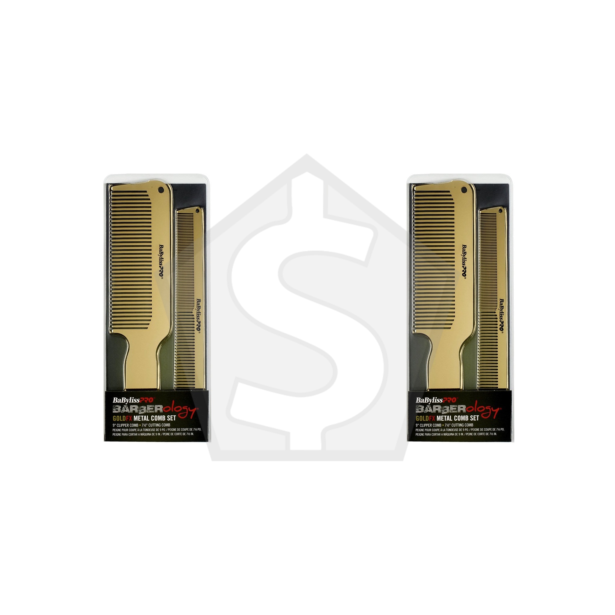 BABYLISS PRO Gold Metal Comb Set [9