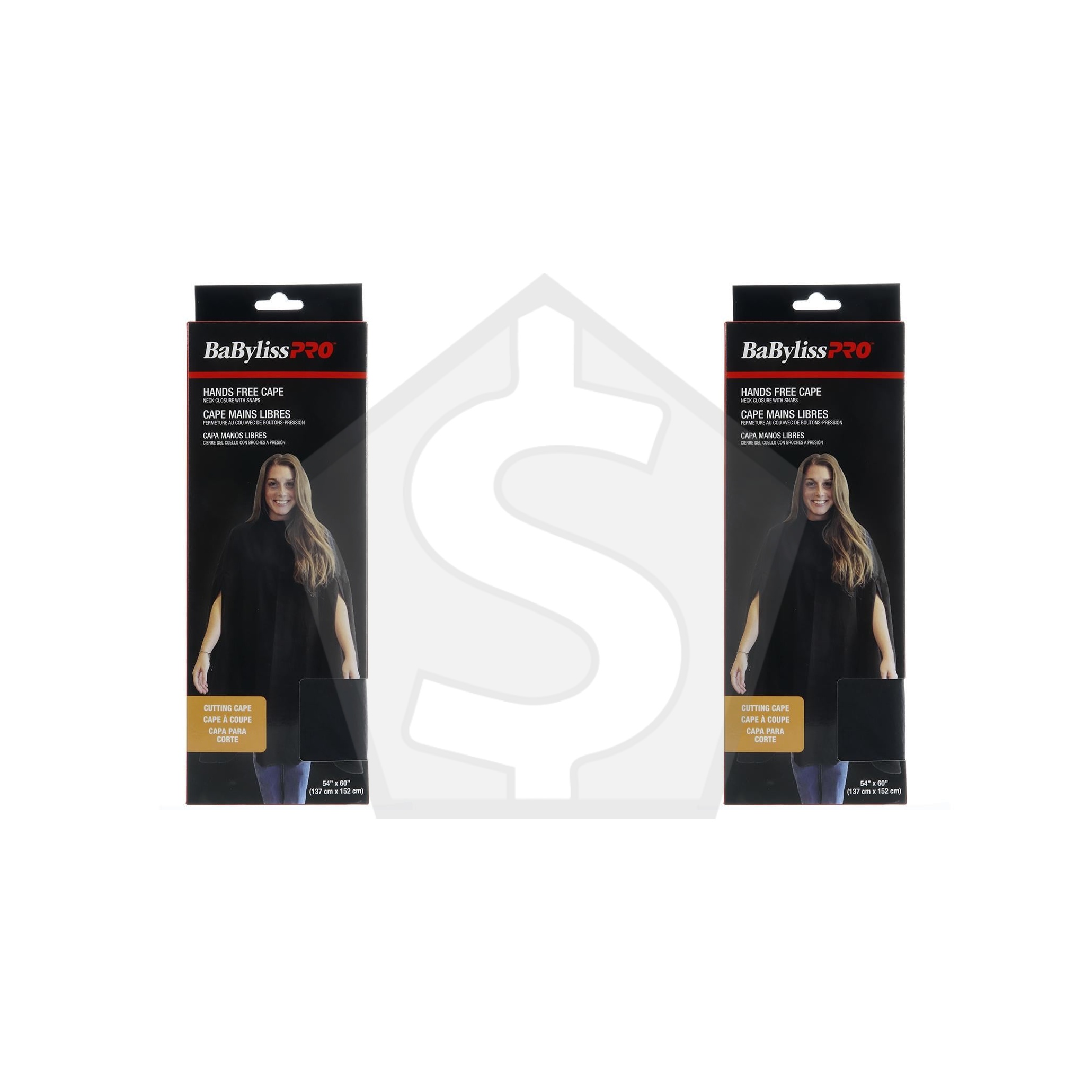 BABYLISS PRO Hands Free Cutting Cape (137x152 cm) - Pack of 2