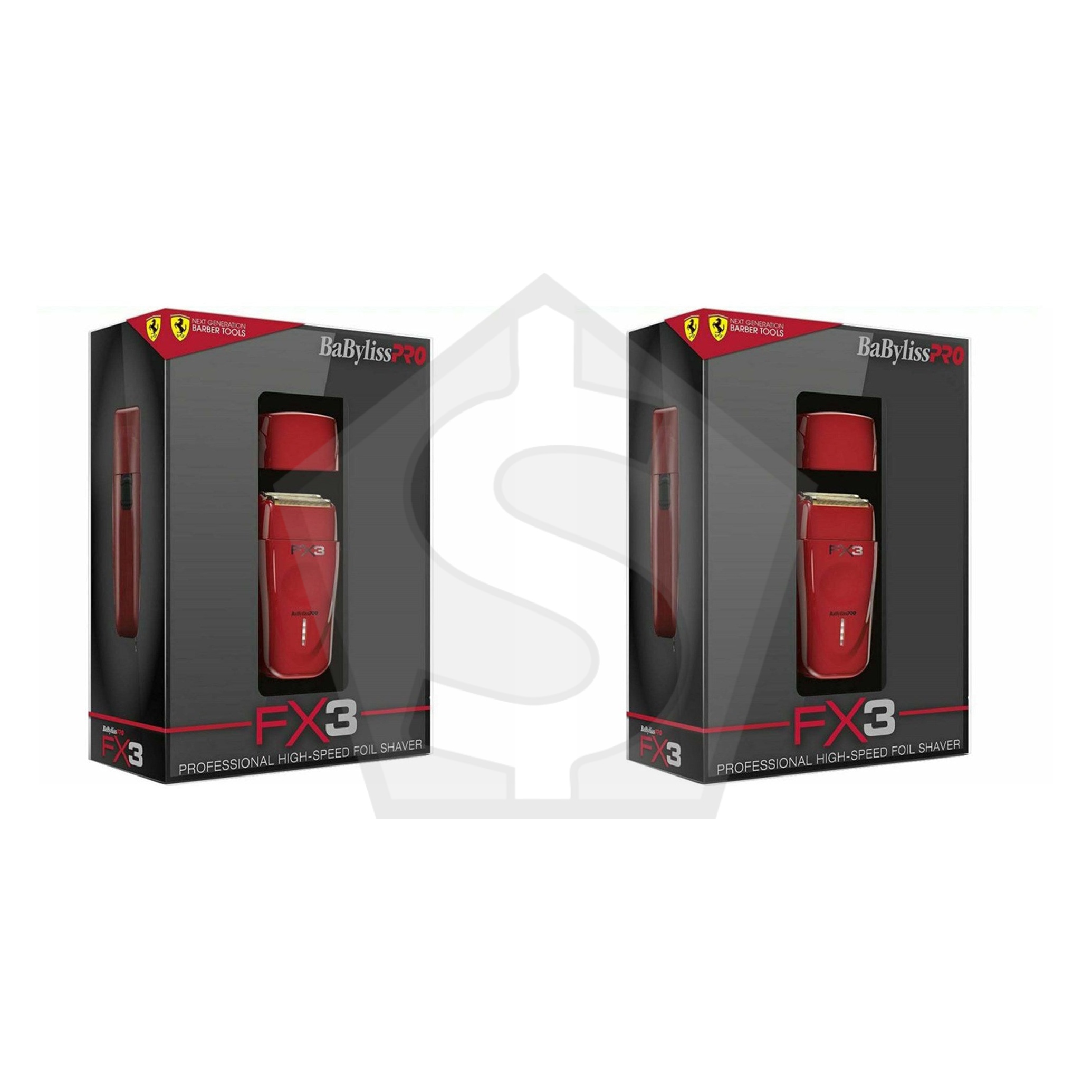 BABYLISS PRO FX3 Professional High Speed Double Foil Shaver - Pack of 2